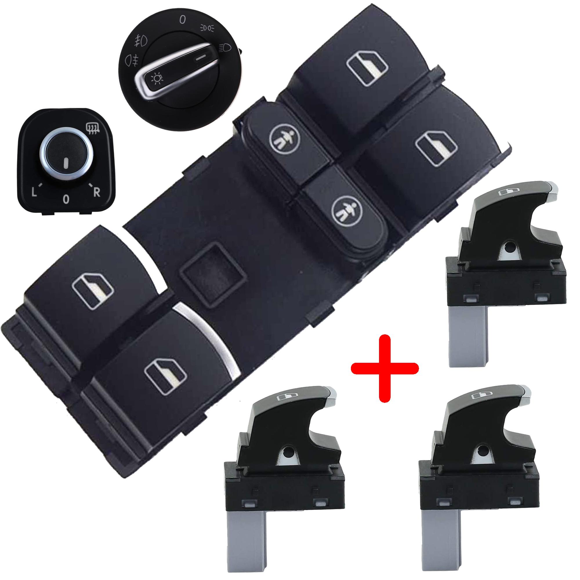 Kit boutons leve vitre retroviseurs commodo phare pour Sharan Alhambra PARTSLINE KC01276