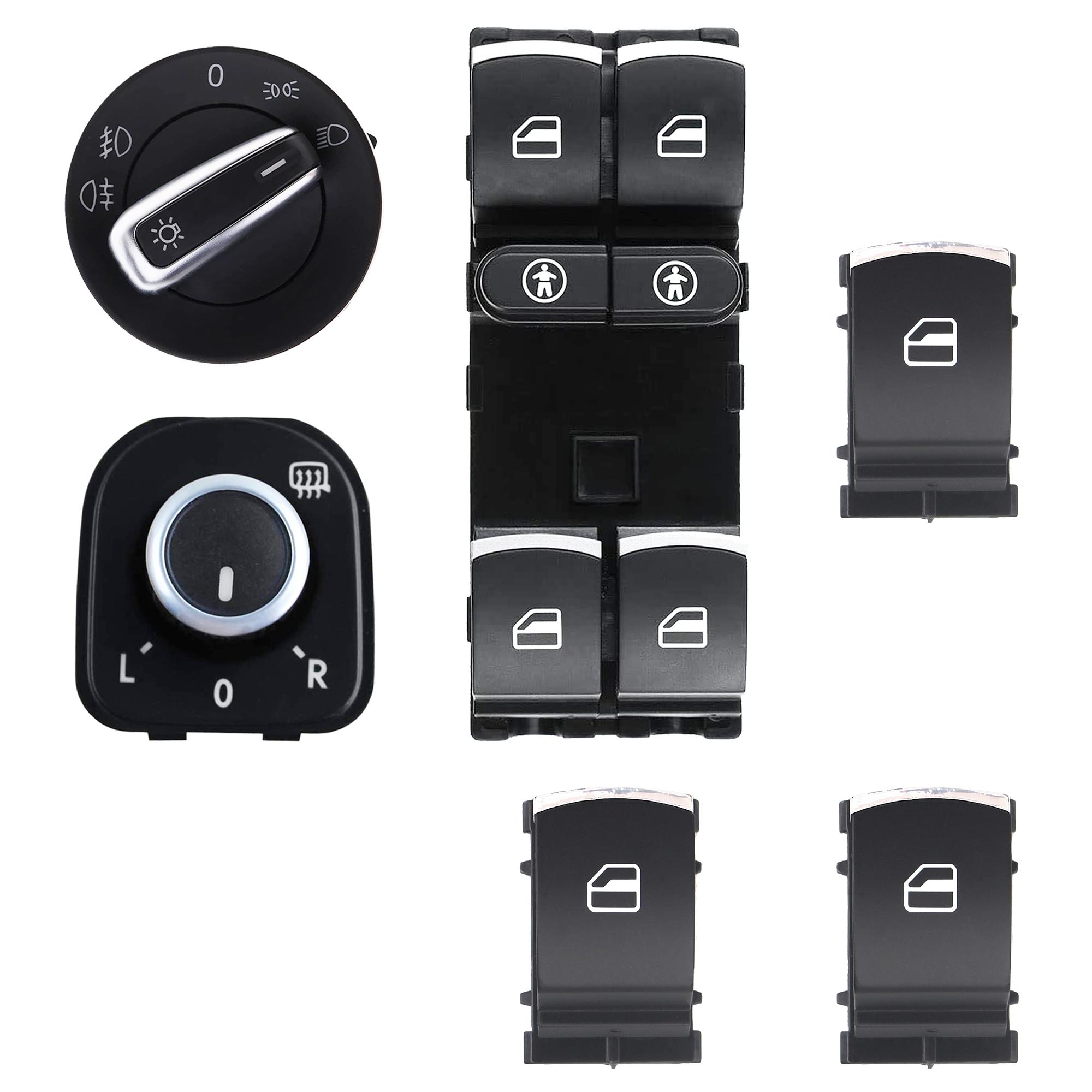 Kit boutons leve vitre retroviseurs commodo phare pour Sharan Alhambra PARTSLINE KC01276