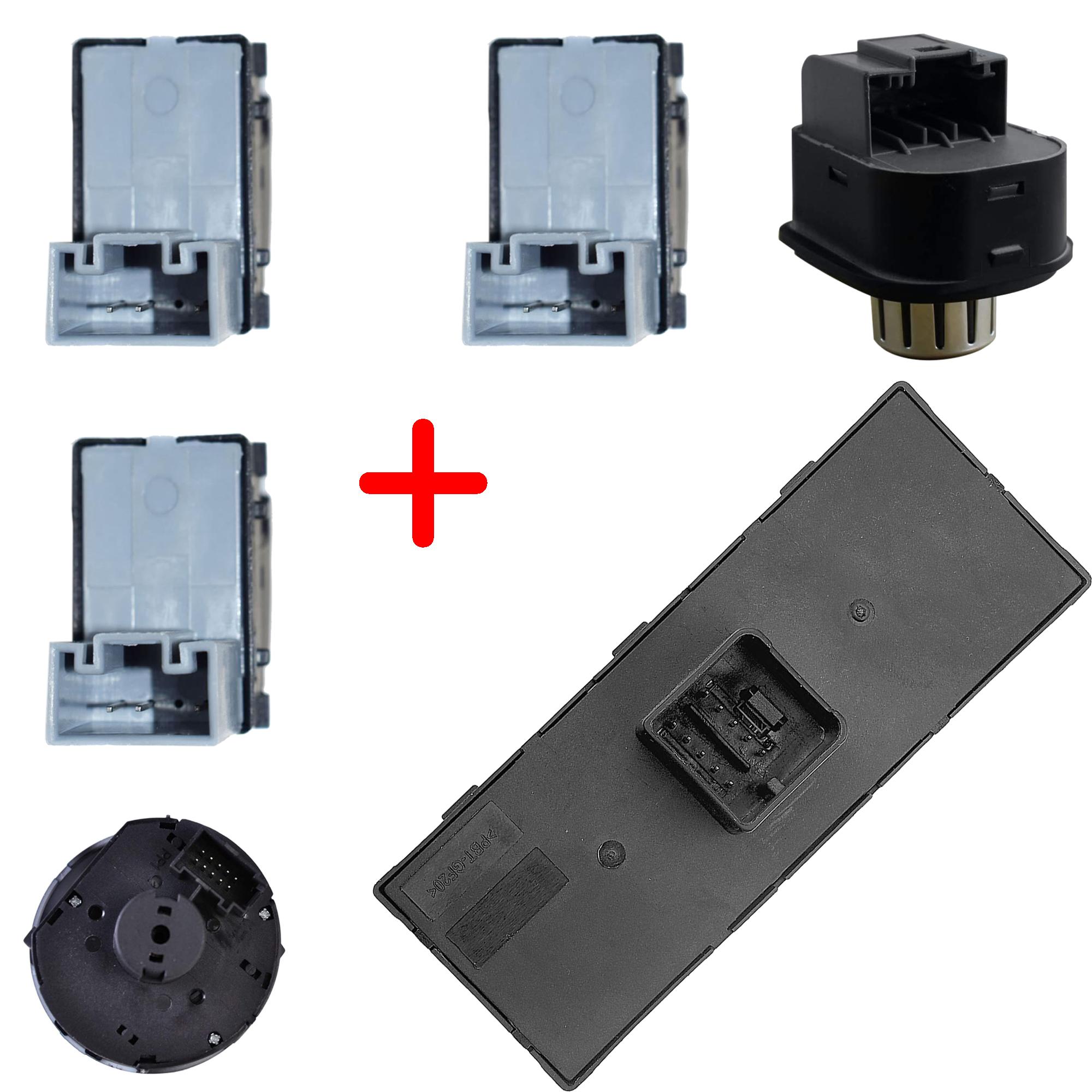 Kit boutons leve vitre retroviseurs commodo phare pour Sharan Alhambra PARTSLINE KC01276