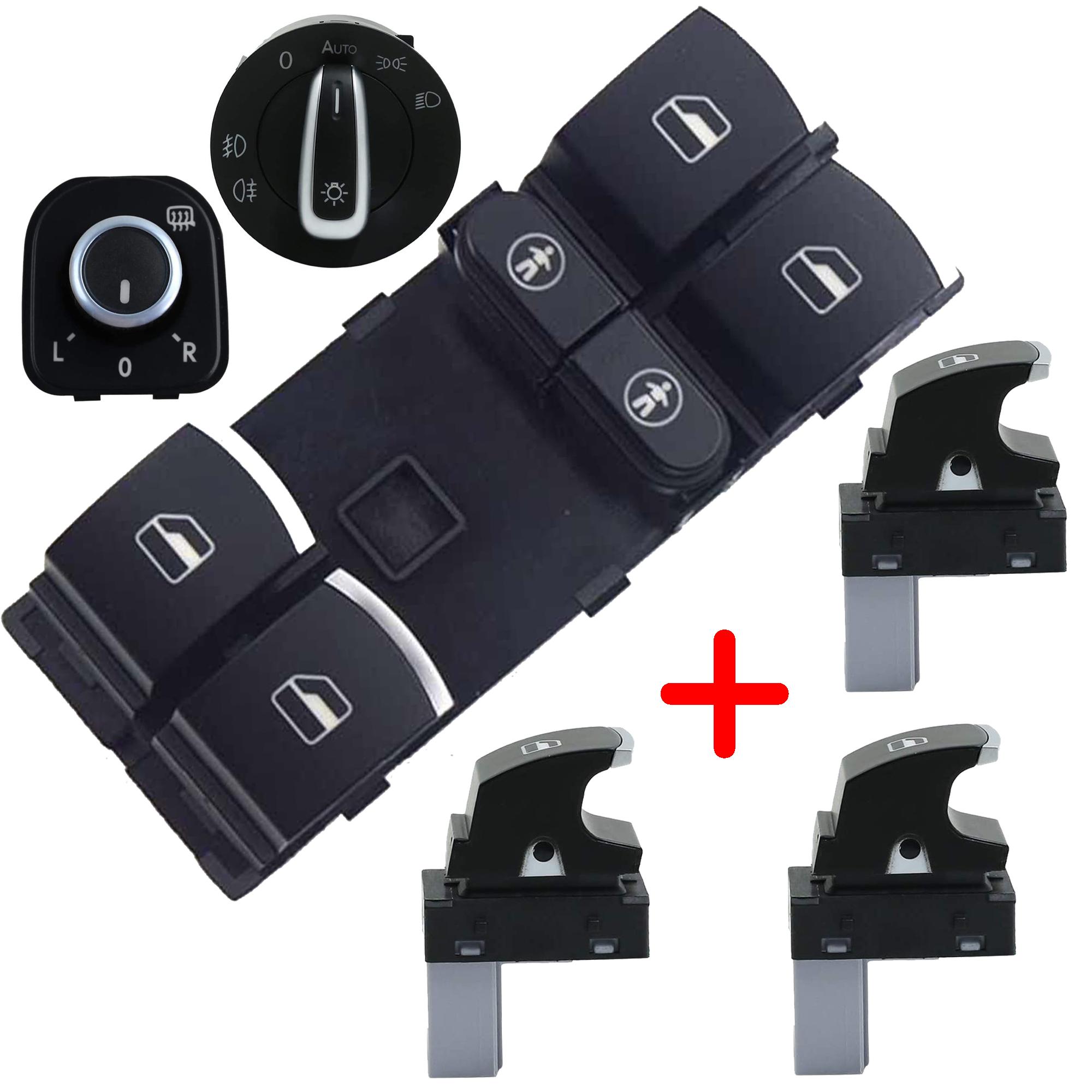 Kit boutons leve vitre retroviseur et commodo phare pour Sharan Alhambra PARTSLINE KC01278