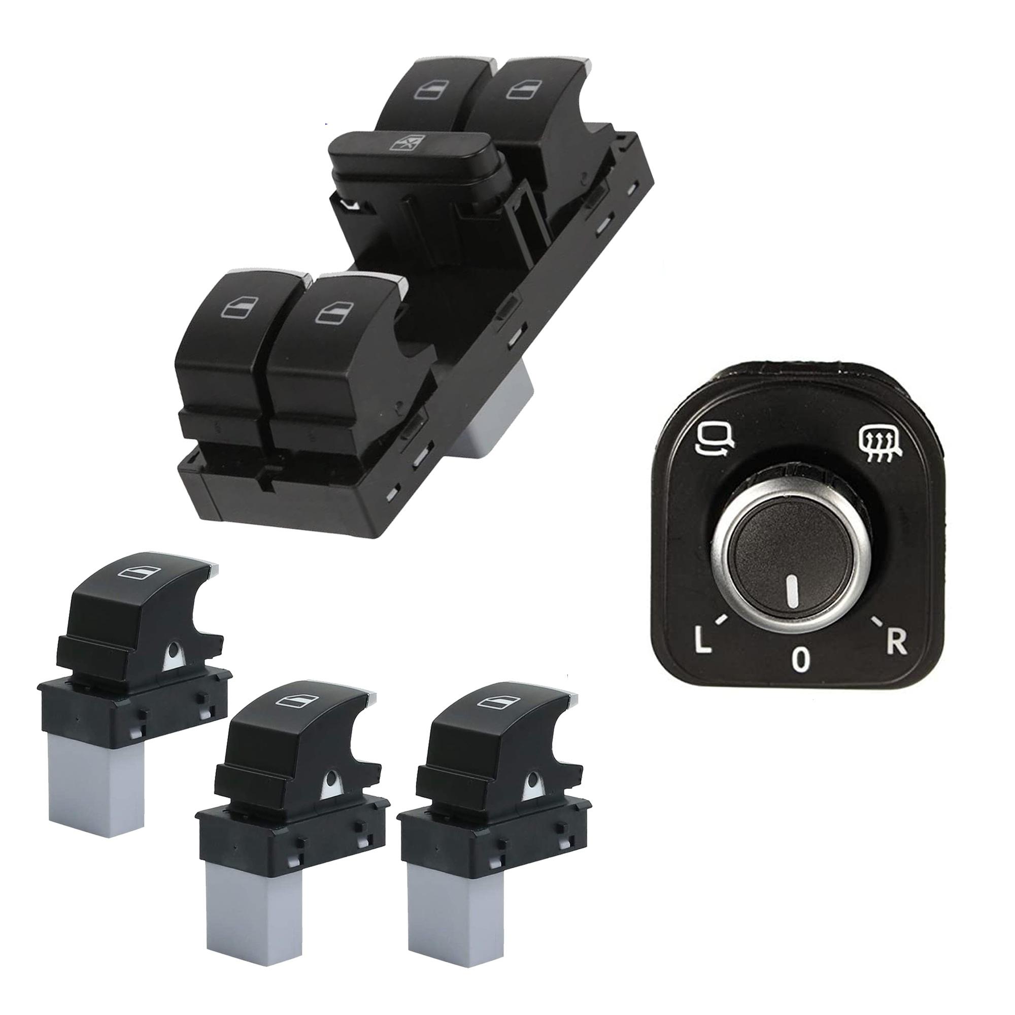 Bouton leve vitre et retroviseur pour Golf VI Passat B7 Tiguan CC PARTSLINE KC01293