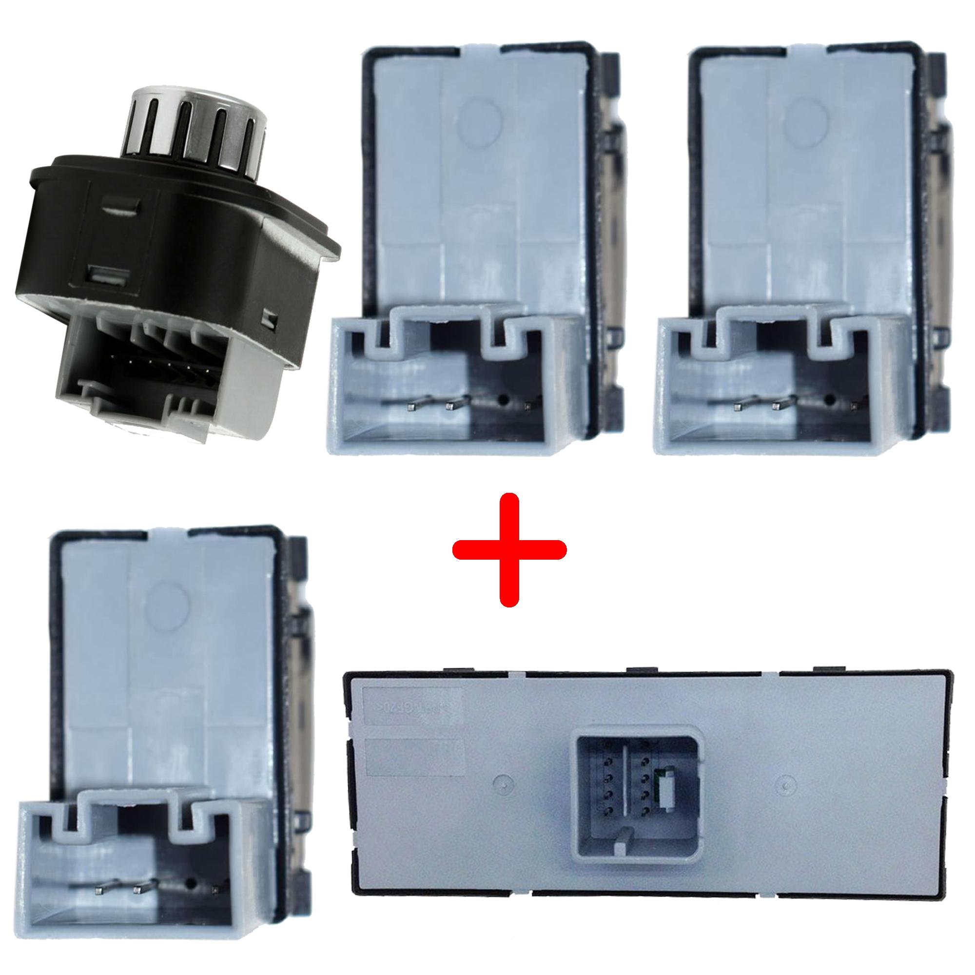 Bouton leve vitre et retroviseur pour Golf VI Passat B7 Tiguan CC PARTSLINE KC01293