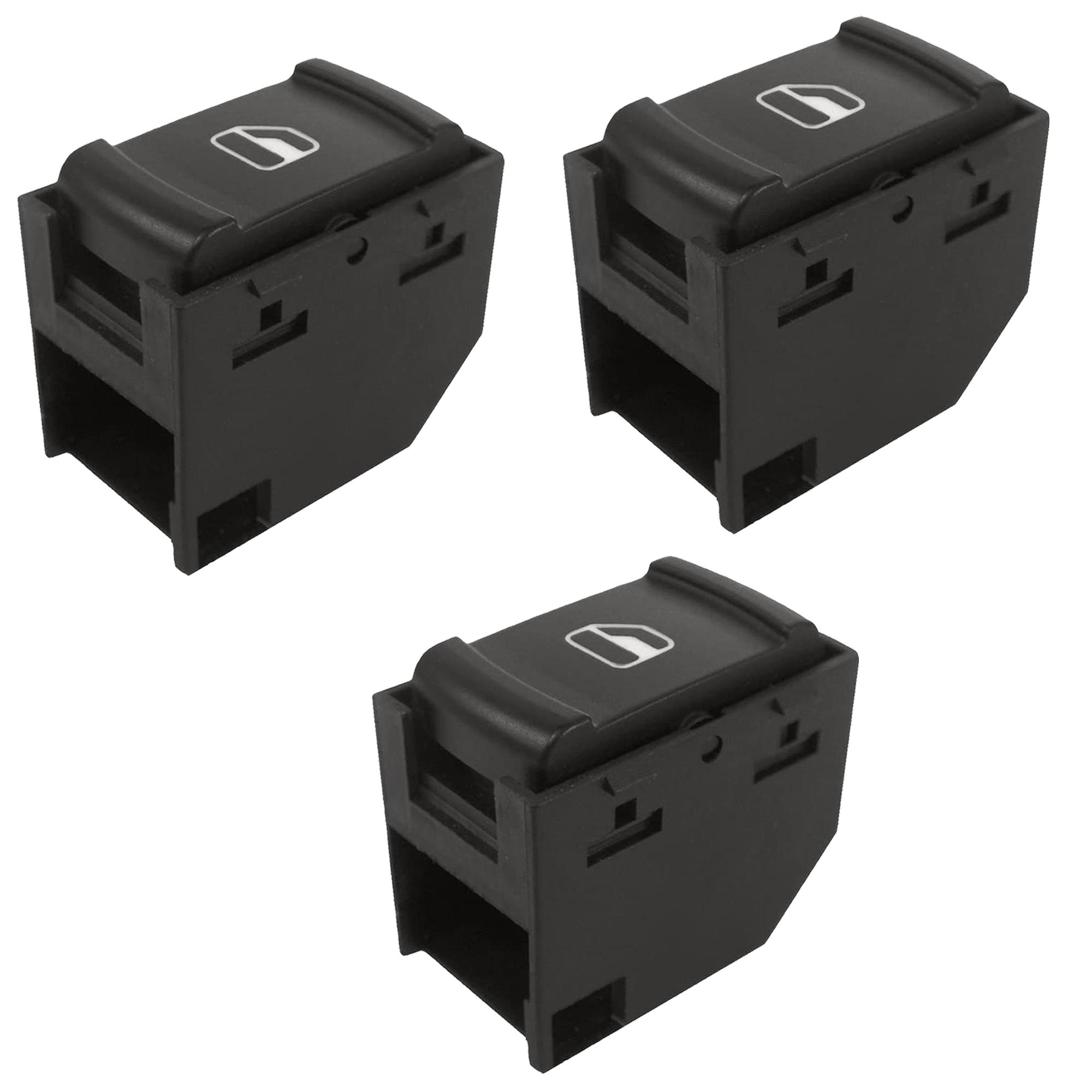(Lot de 3) Bouton de lève-vitre pour Seat Skoda VW PARTSLINE KC01308