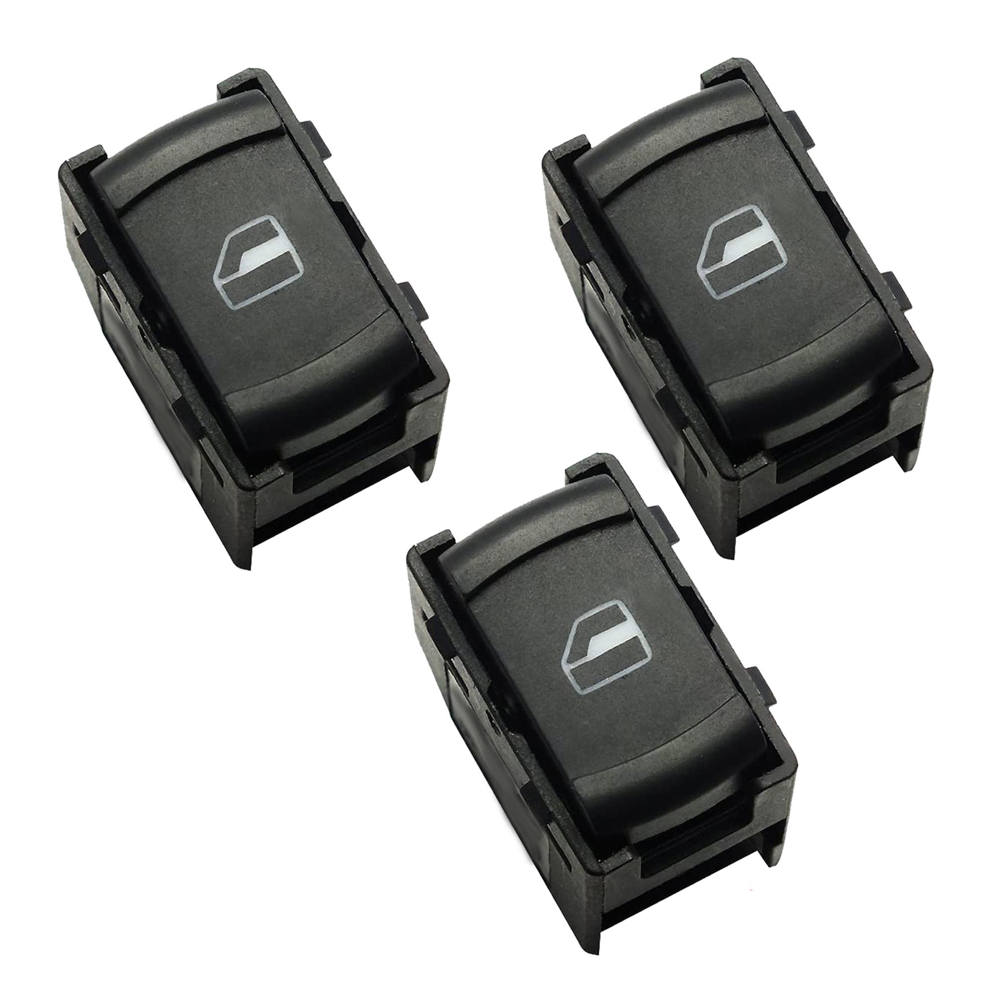 (Lot de 3) Bouton de lève-vitre pour Seat Skoda VW PARTSLINE KC01308