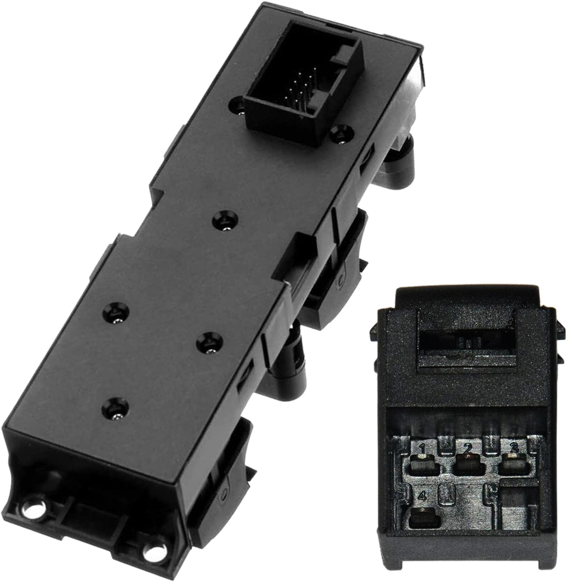 Bouton leve vitre avec platine avant gauche + droit ou arriere pour Golf Passat PARTSLINE KC01315