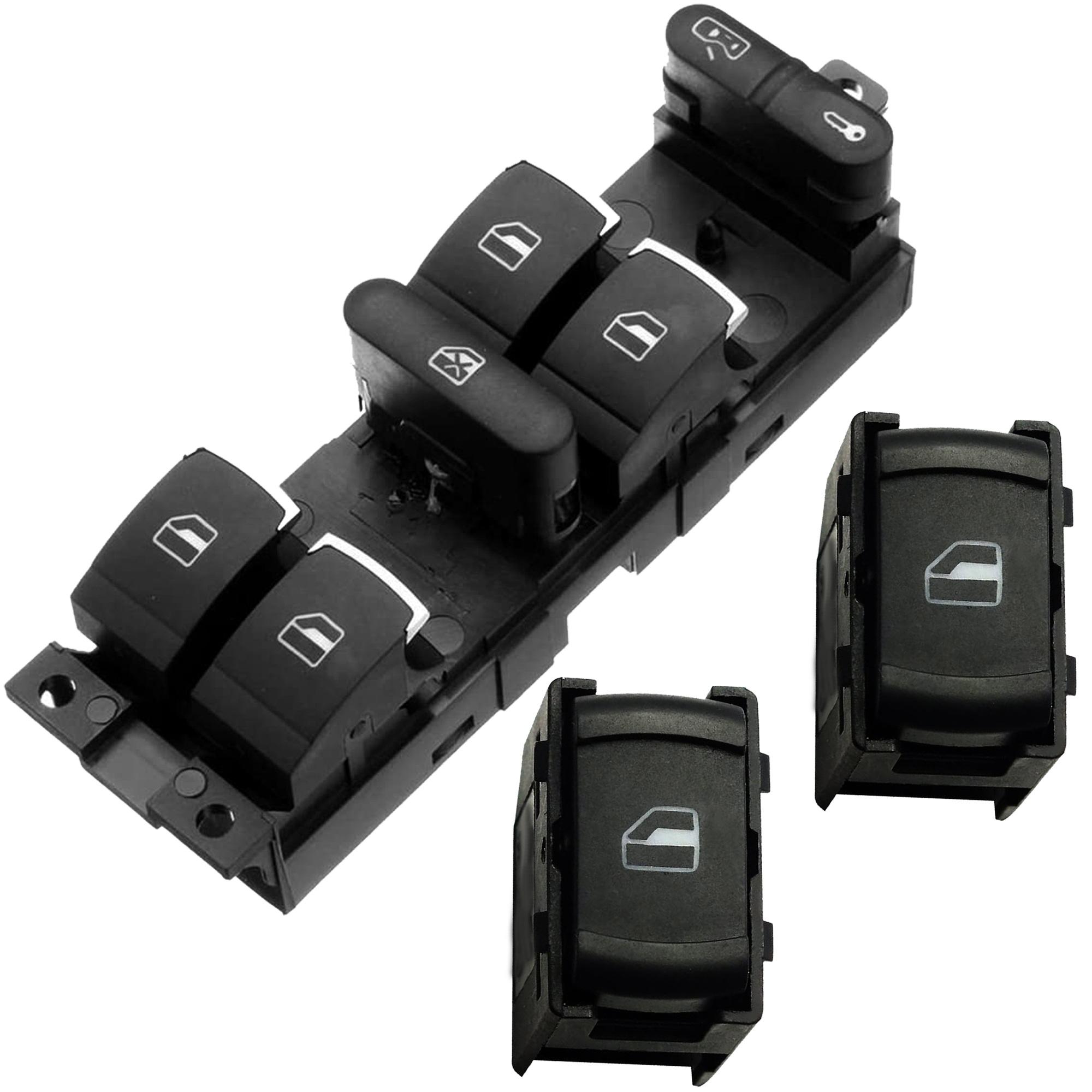 Platine leve vitre avant gauche + 2 boutons pour Golf IV Passat B5 Bora PARTSLINE KC01316