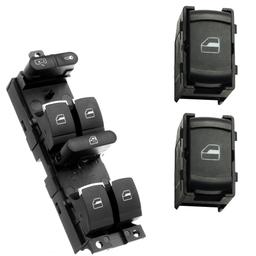 Platine leve vitre avant gauche + 2 boutons pour Golf IV Passat B5 Bora PARTSLINE KC01316