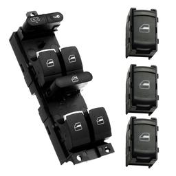 Boutons de leve vitre avant ET arriere pour Golf IV Passat B5 Bora Leon Toledo PARTSLINE KC01317