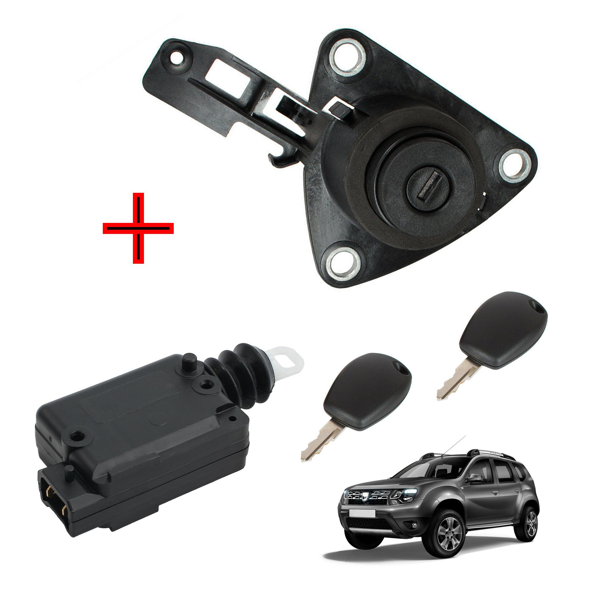 Serrure + moteur centralisation coffre avec 2 clés pour Duster PARTSLINE KC01413