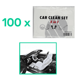 (Pack de 100) Kit de protection 5-en-1, housse jetable pour intérieur habitacle PARTSLINE KC01429