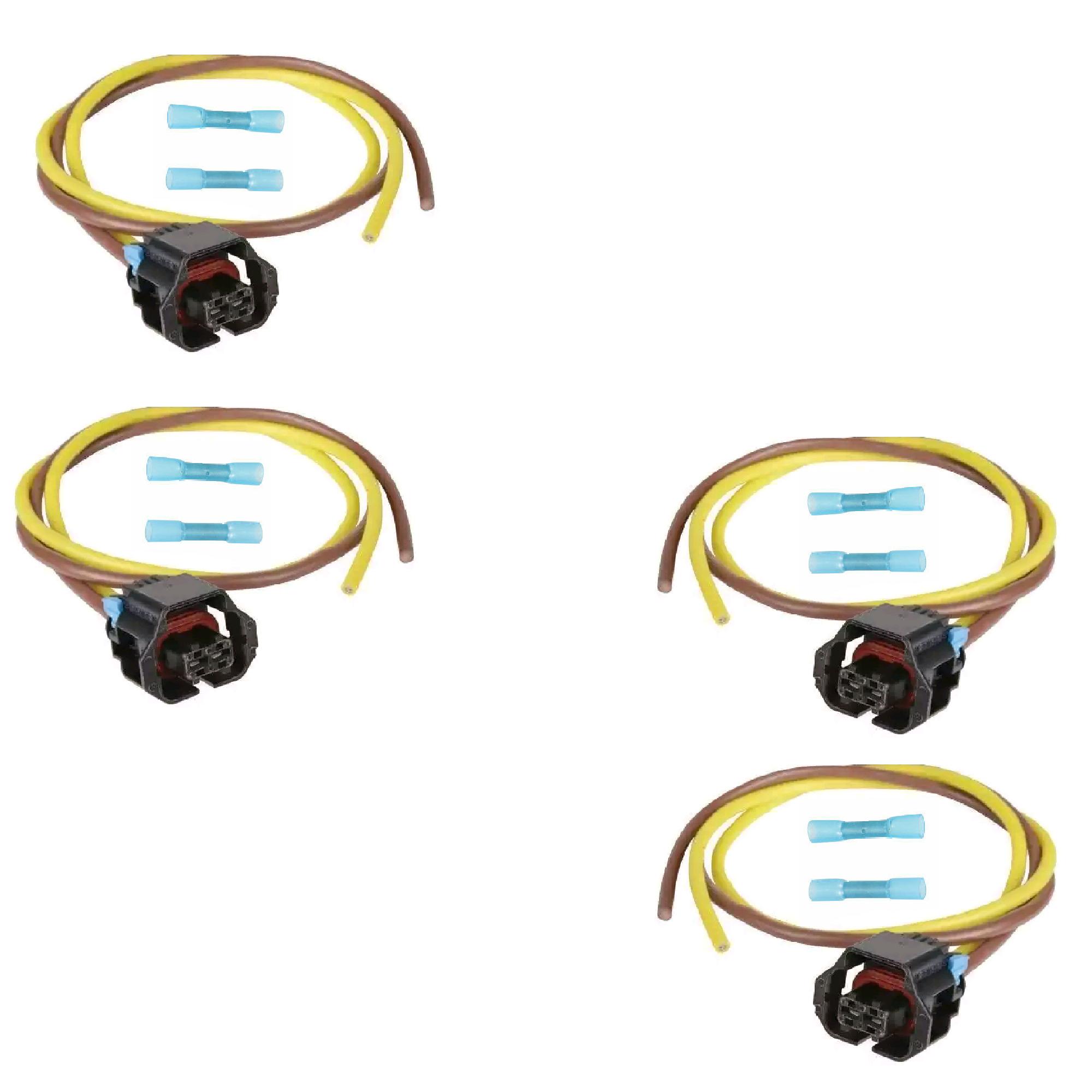 (Lot de 4) Faisceau d'alimentation, réparation connecteur pour injecteur PARTSLINE KC01444
