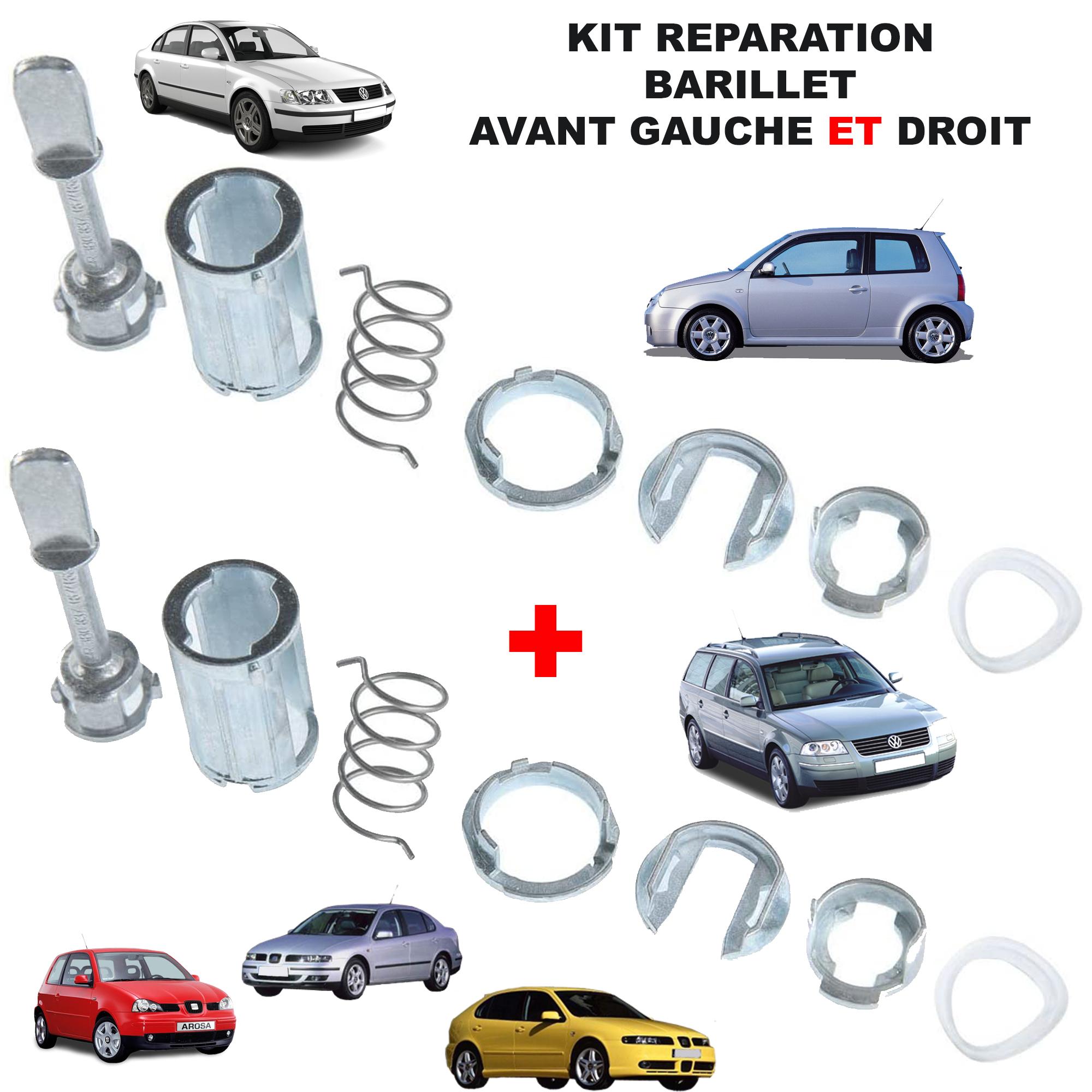 Kit reparation barillet porte avant pour Passat Leon Lupo Toledo PARTSLINE KC01463