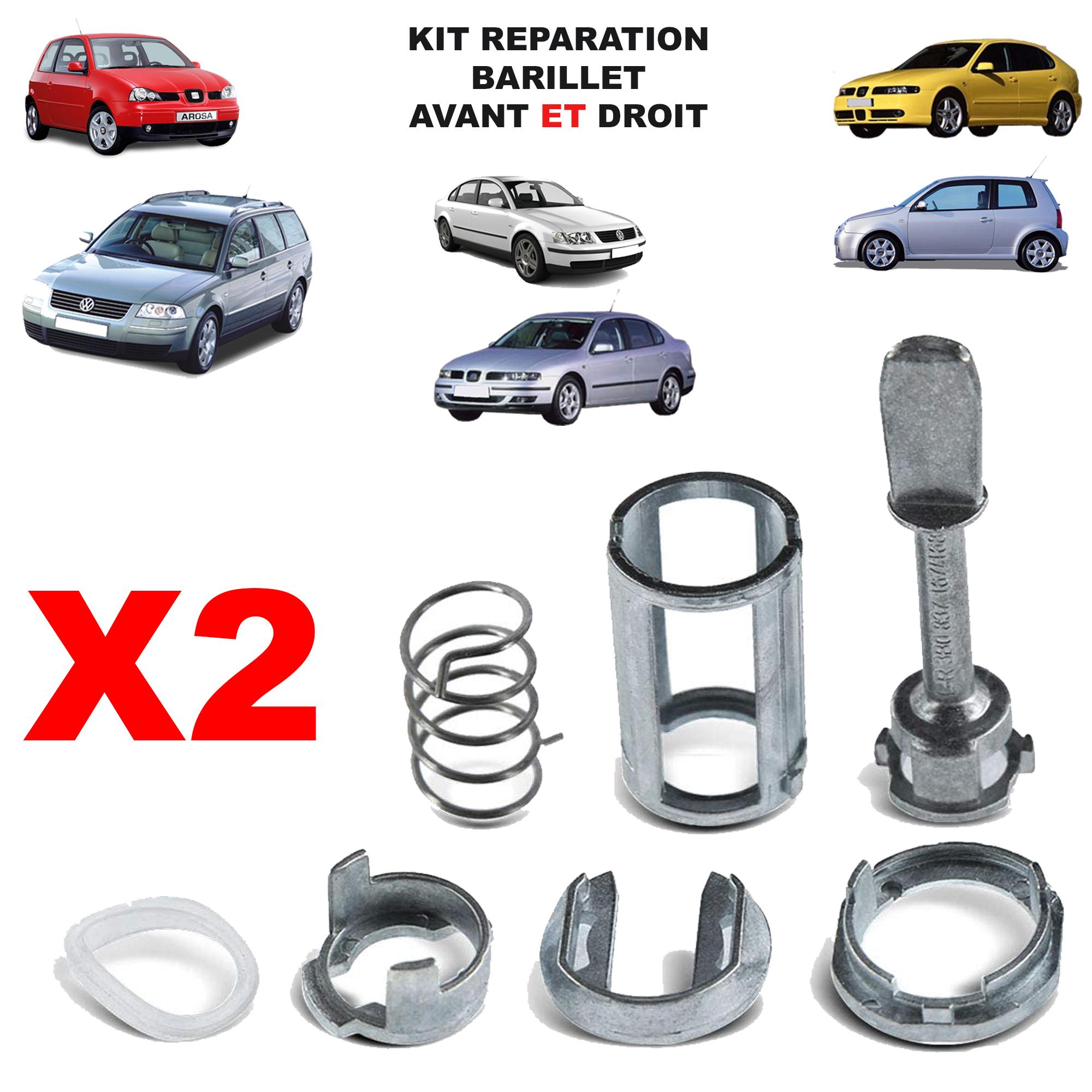 Kit reparation barillet porte avant pour Passat Leon Lupo Toledo PARTSLINE KC01463
