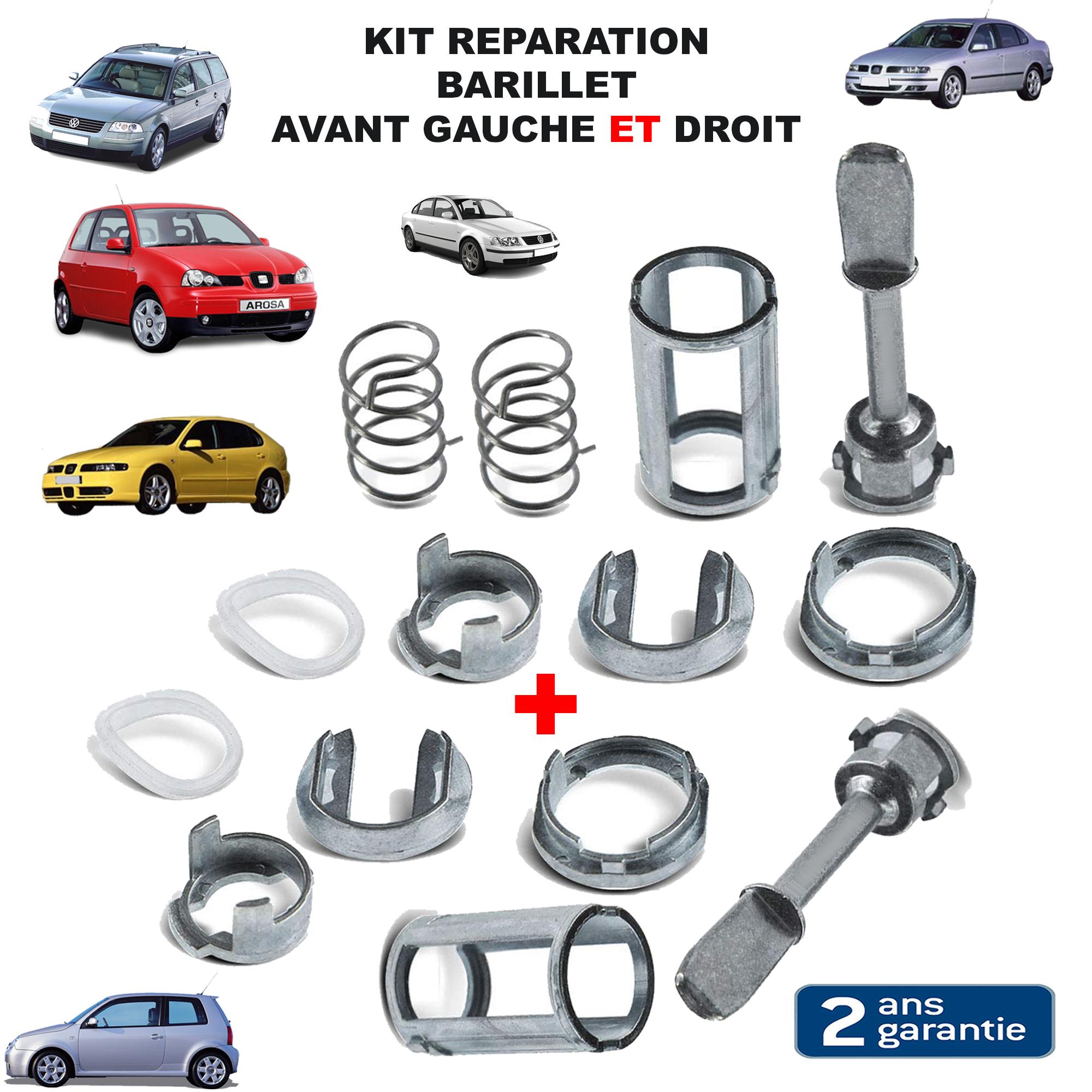 Kit reparation barillet porte avant pour Passat Leon Lupo Toledo PARTSLINE KC01463