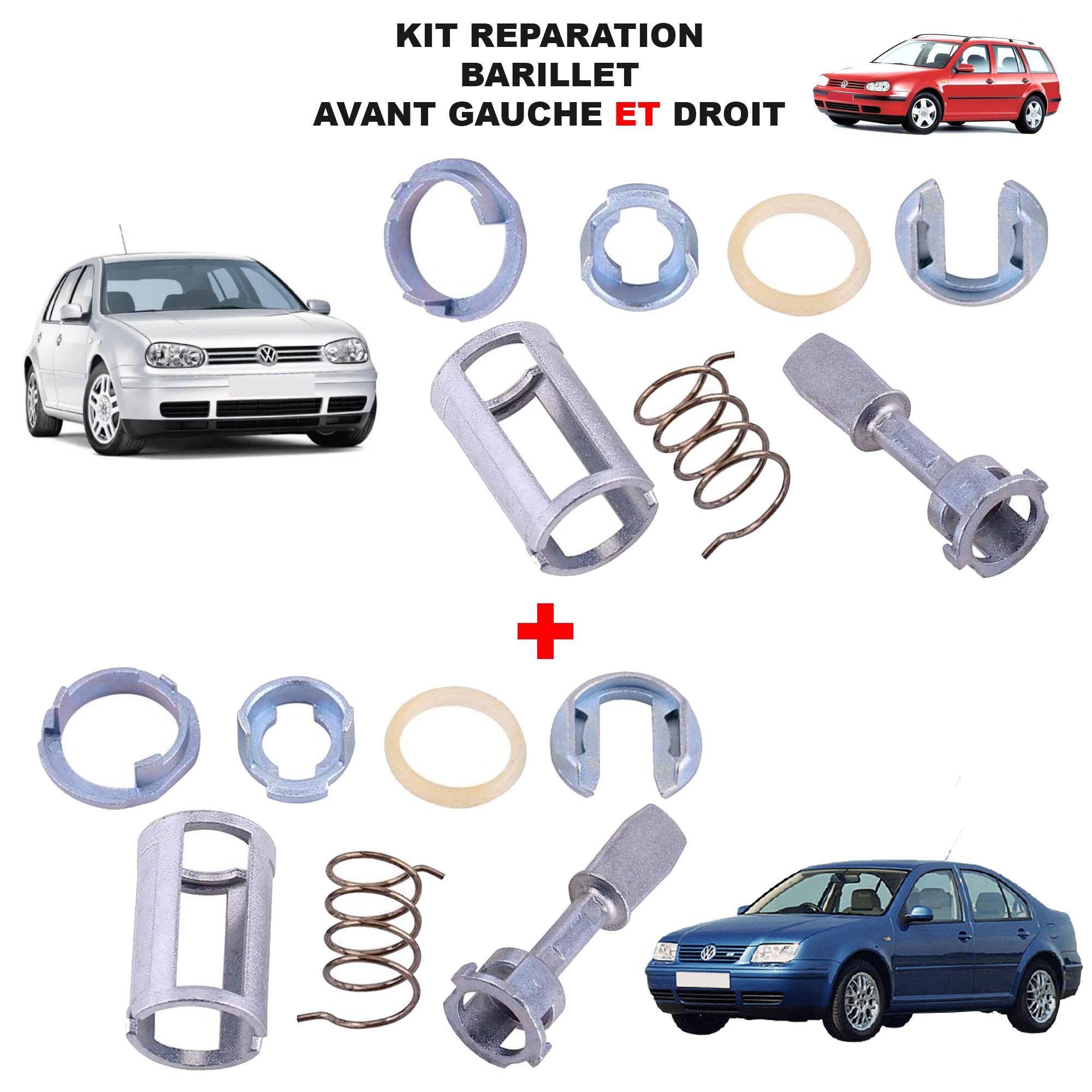 Kit réparation barillet porte avant gauche et droite pour Golf 4 Bora Fabia Polo PARTSLINE KC01465