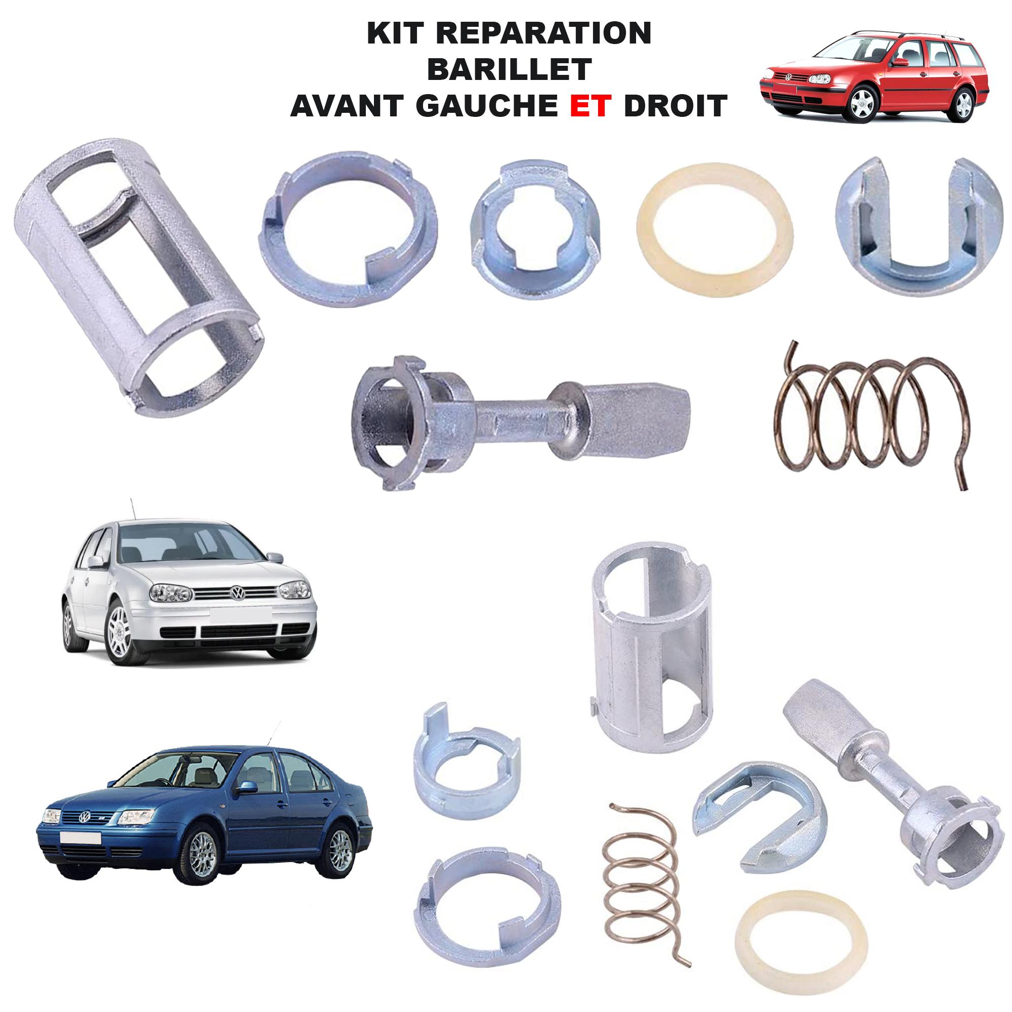 Kit réparation barillet porte avant gauche et droite pour Golf 4 Bora Fabia Polo PARTSLINE KC01465