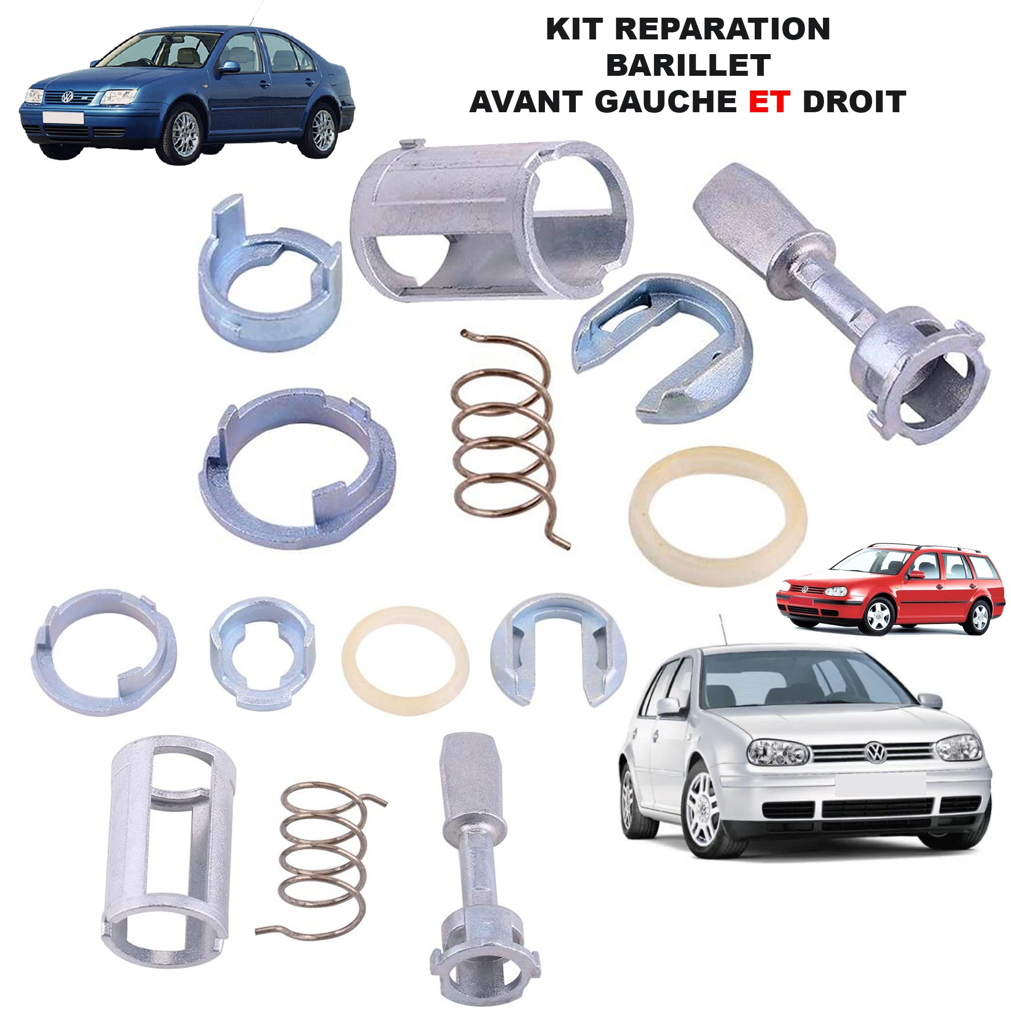 Kit réparation barillet porte avant gauche et droite pour Golf 4 Bora Fabia Polo PARTSLINE KC01465
