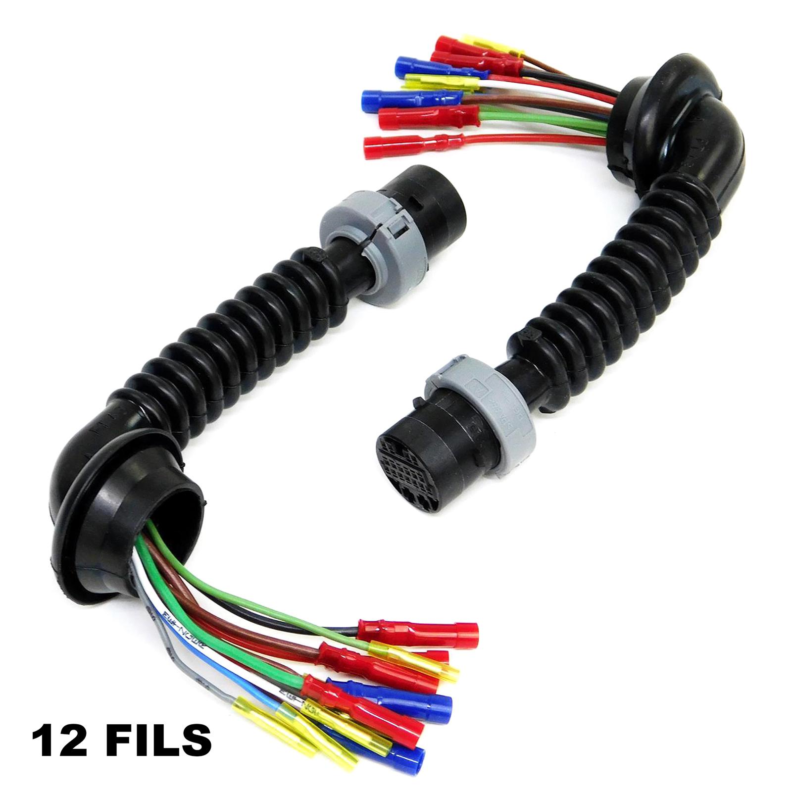 Kit reparation faisceau portes arriere gauche + droite (12 fils) pour Opel Astra H PARTSLINE KC01489