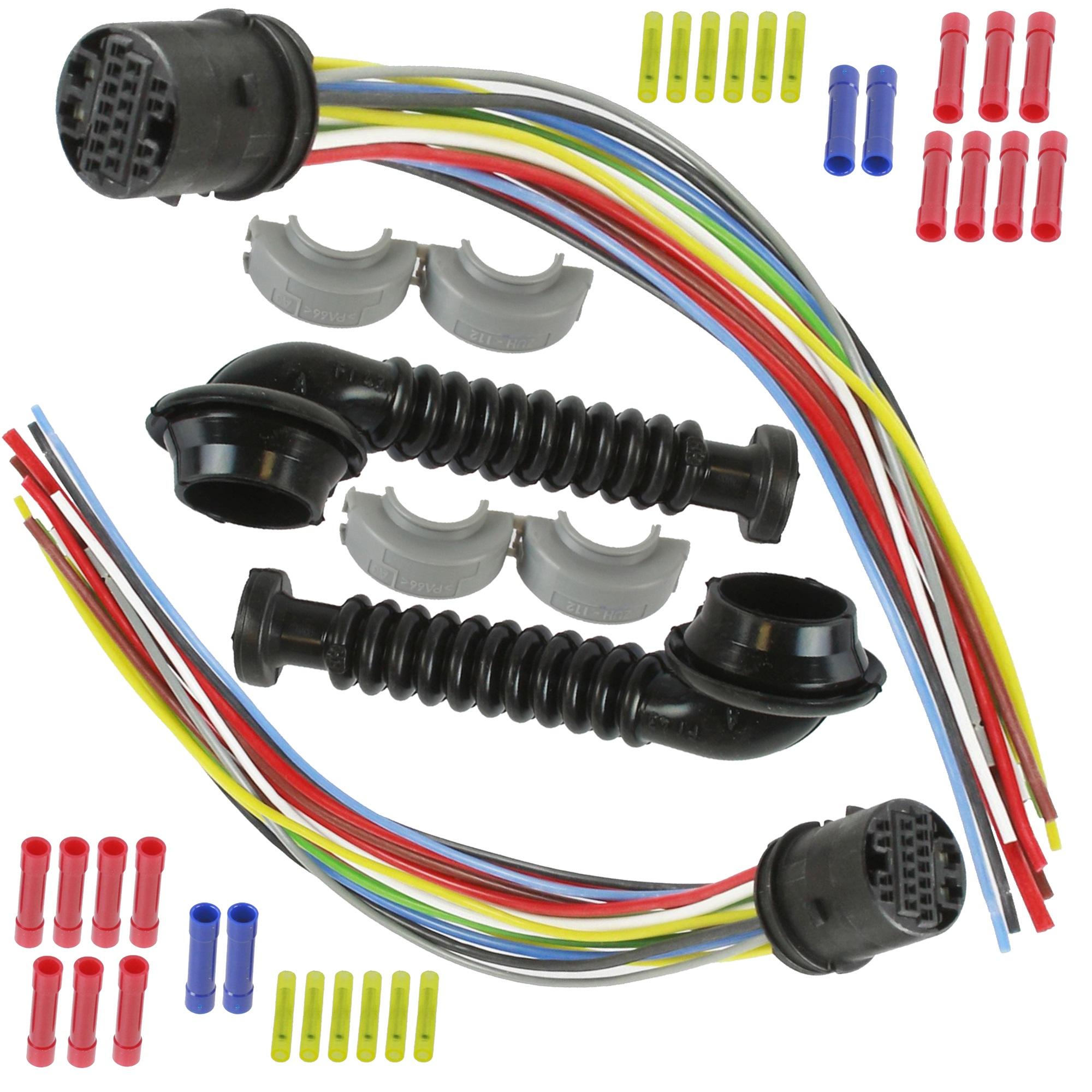 Kit reparation faisceau portes arriere gauche + droite (15 fils) pour Opel Astra H PARTSLINE KC01489
