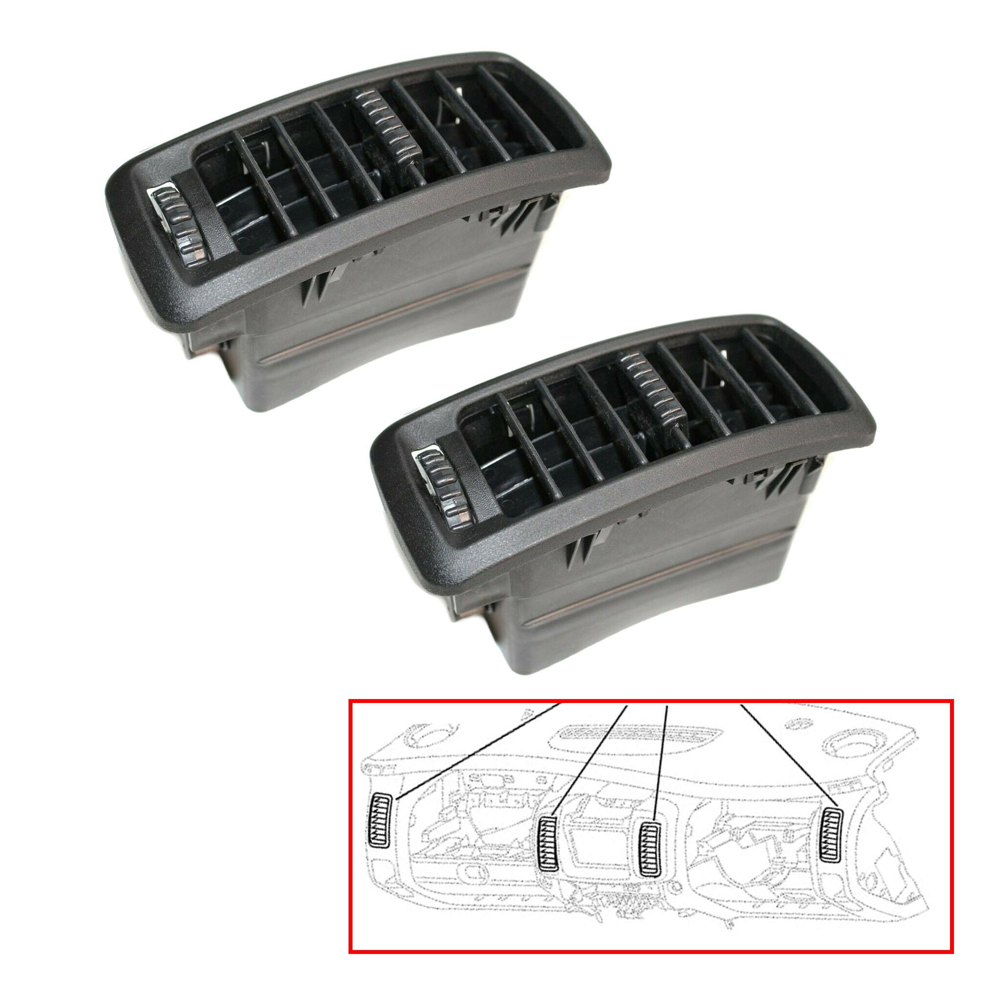 (Lot de 2) Grille de ventilation, aération, pour Trafic 2, Vivaro A, Primastar PARTSLINE KC01618