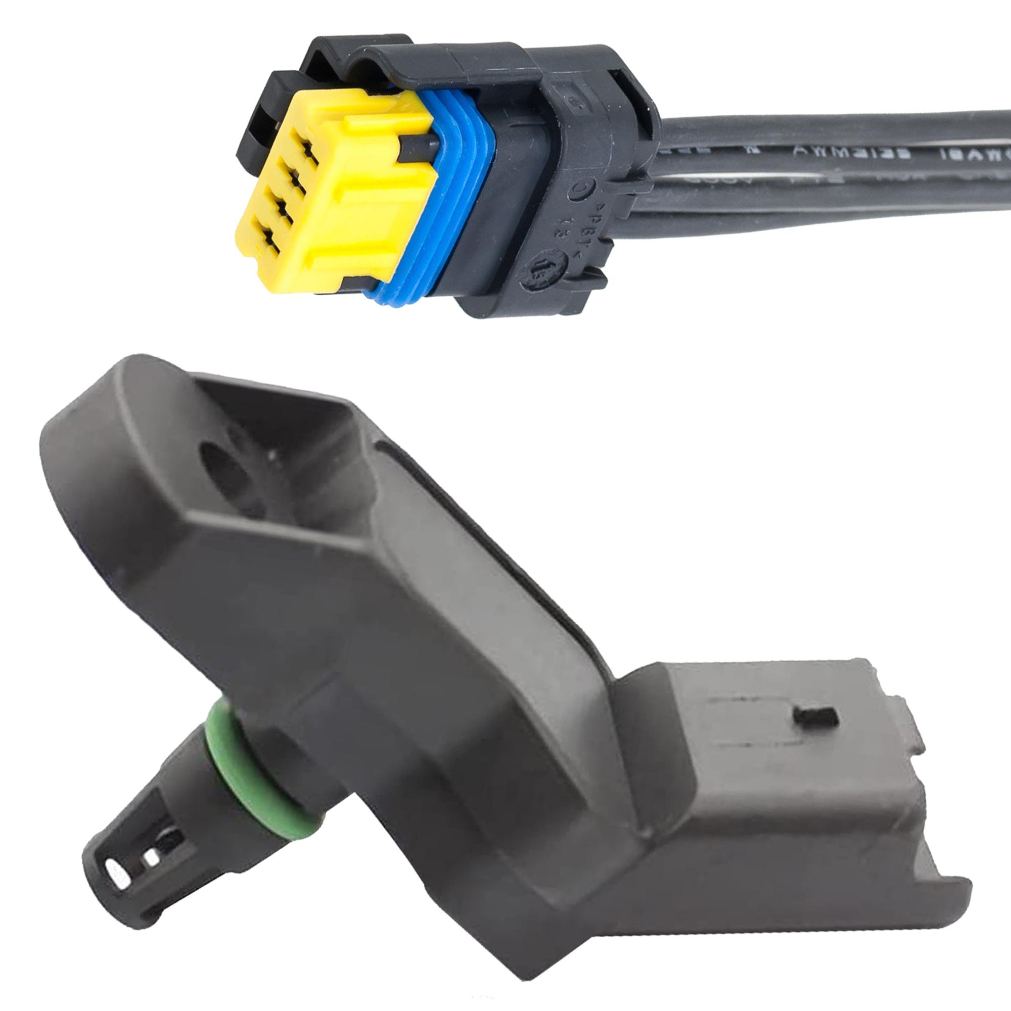 Capteur pression admission connectique 1.1 1.4 1.6 2.0 16V pour Peugeot 206 307 PARTSLINE KC01637