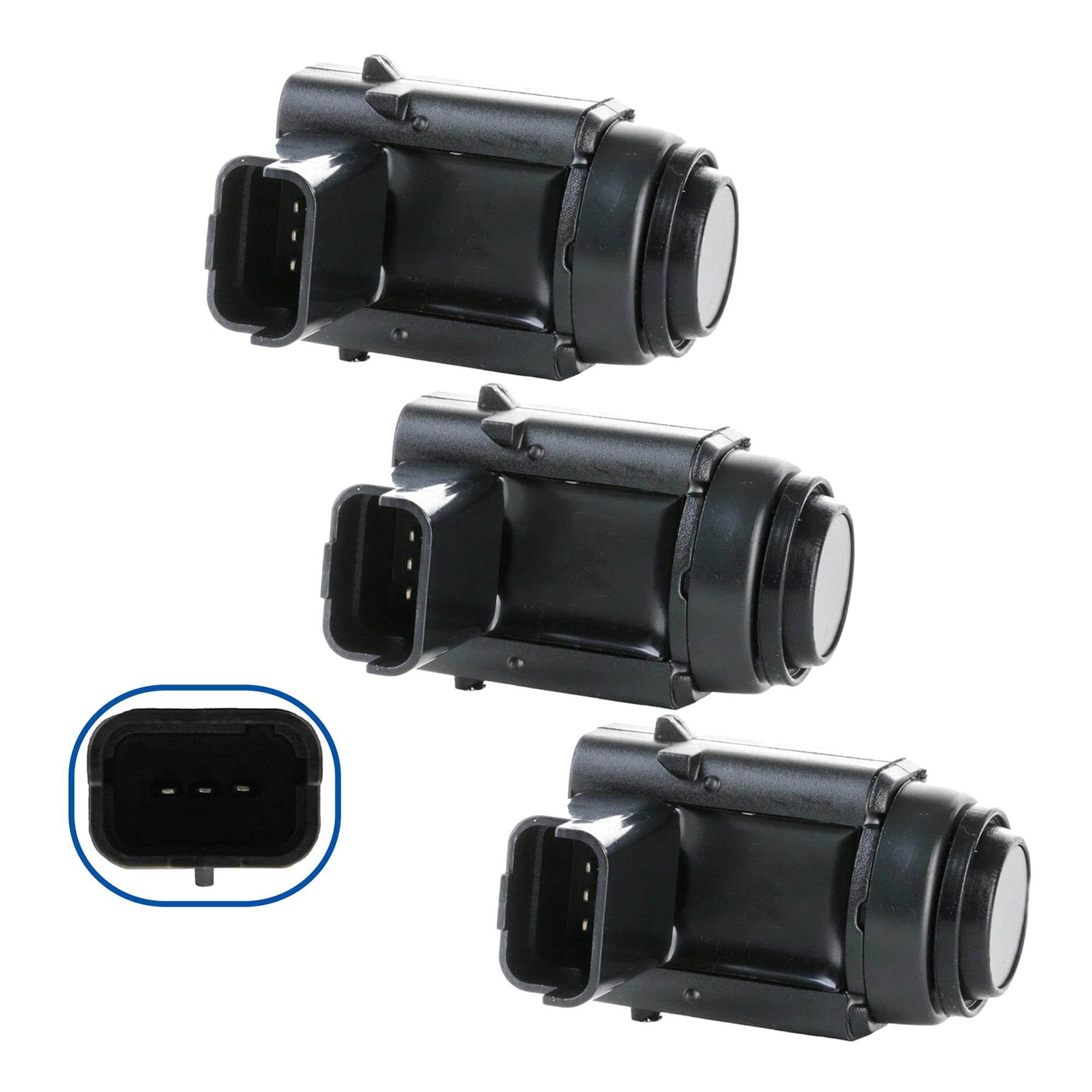 (Lot de 3) Capteur de recul d'aide stationnement pour Peugeot 407 PARTSLINE KC01871