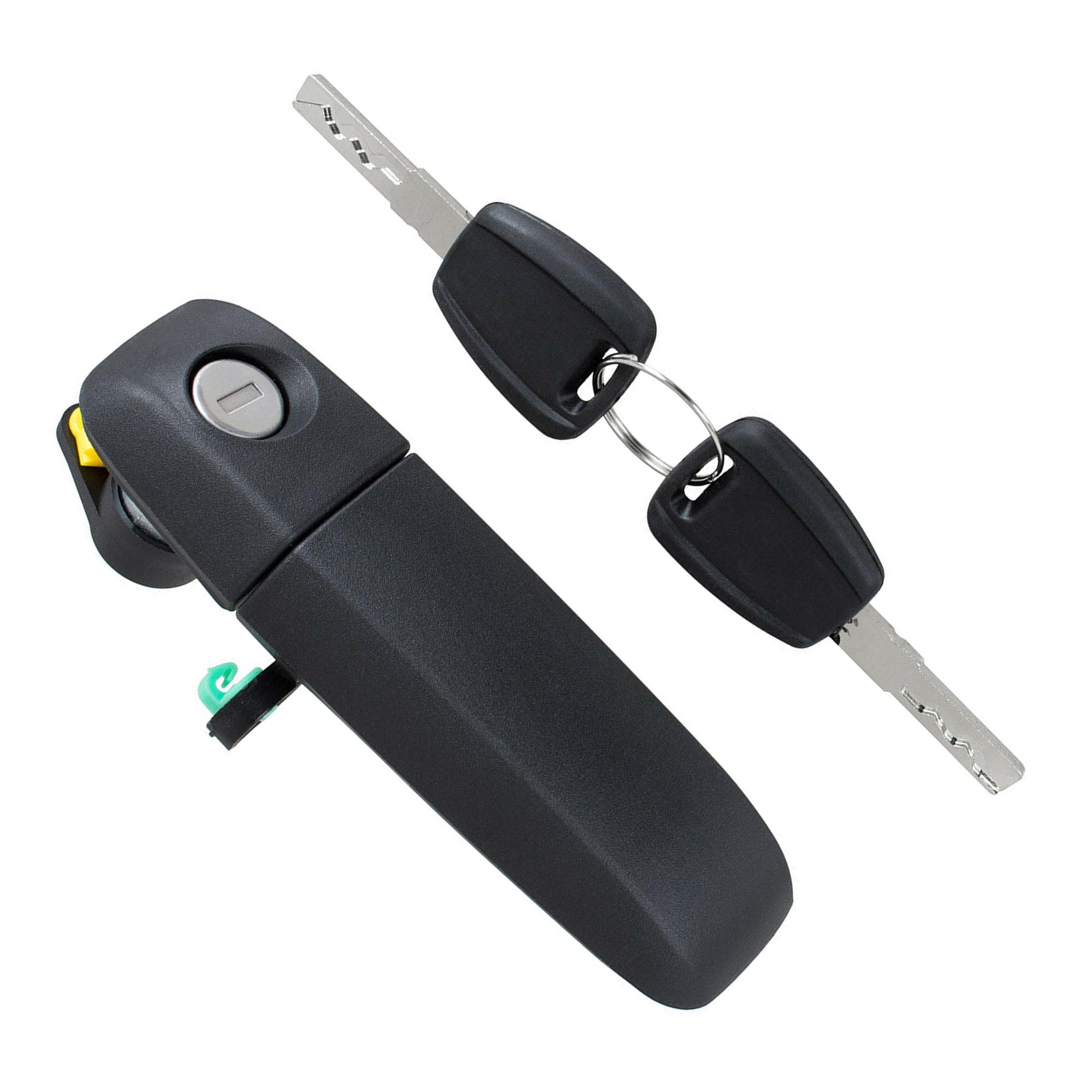 Poignée + barillet de porte avant gauche pour Fiat Panda (2003-2012) PARTSLINE KC01969