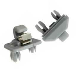 Lot de 2 Clips, fixation de pare-soleil gris pour Audi A1, A3, A4, A5, Q3, Q5, TT PARTSLINE KC02232