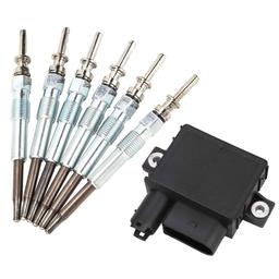 Boîtier de préchauffage + 6 bougies pour Bmw Série 3, 5, 7, X3, X5, X6 3.0 L PARTSLINE KC02237