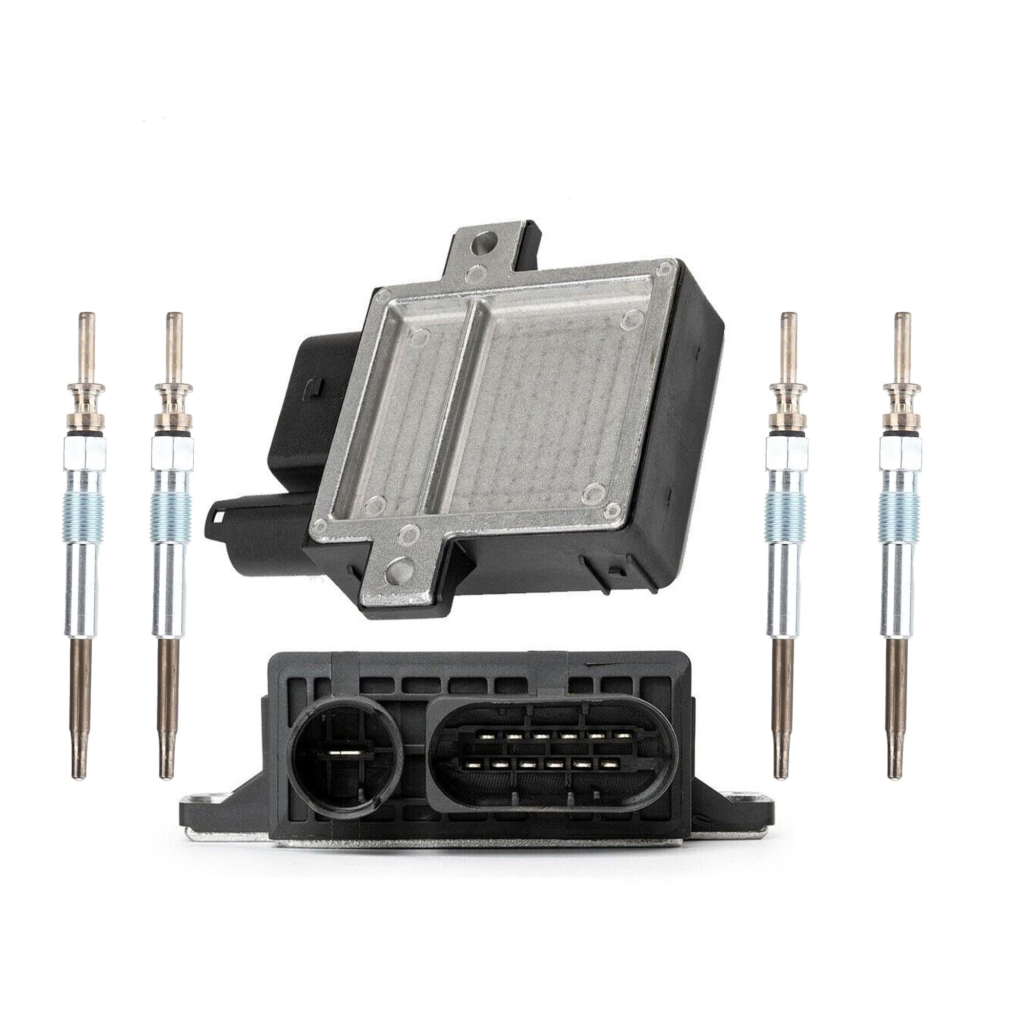 Boîtier de préchauffage + 4 bougies pour Bmw Série 1, 3, 5, X3 moteurs 2.0 L PARTSLINE KC02238