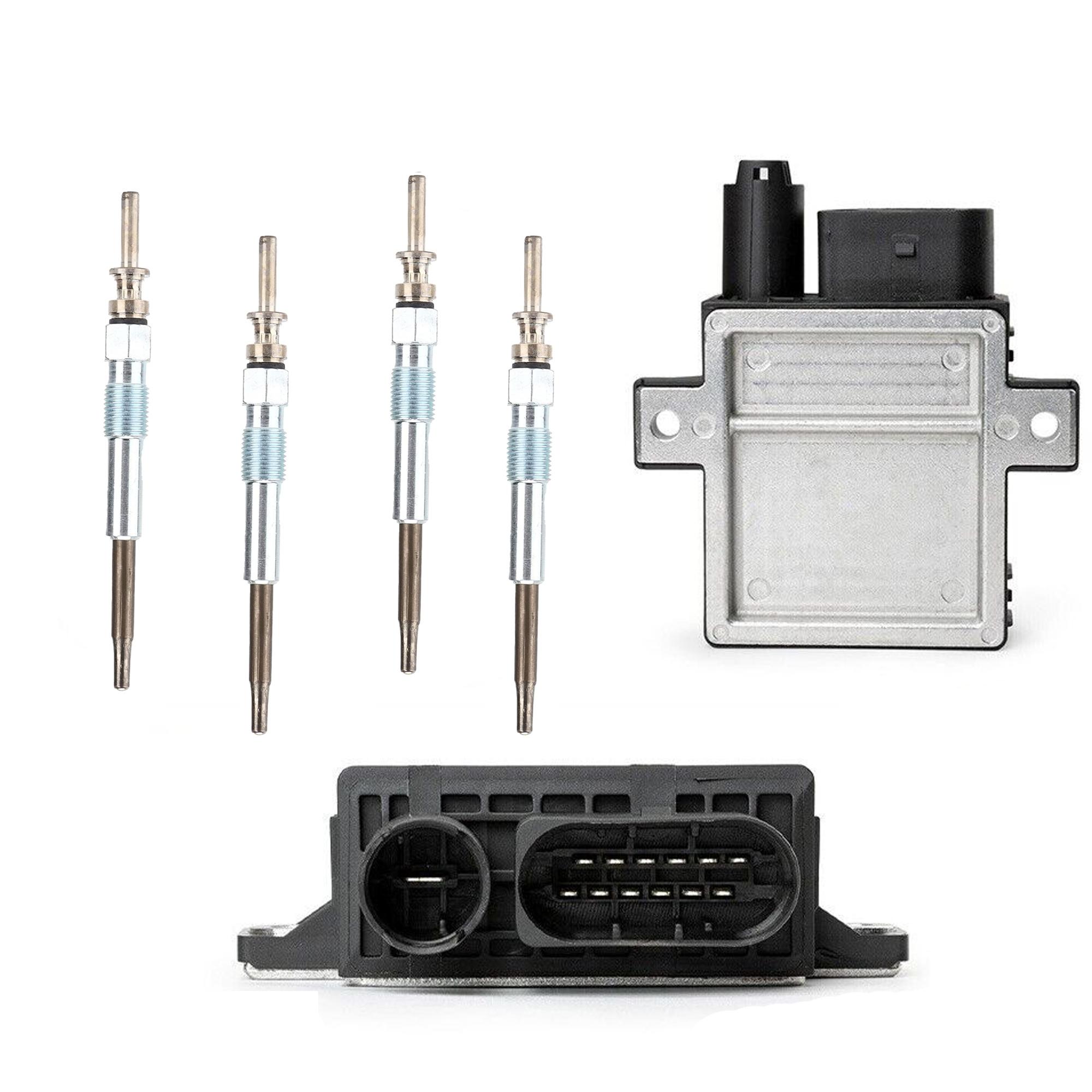 Boîtier de préchauffage + 4 bougies pour Bmw Série 1, 3, 5, X3 moteurs 2.0 L PARTSLINE KC02238
