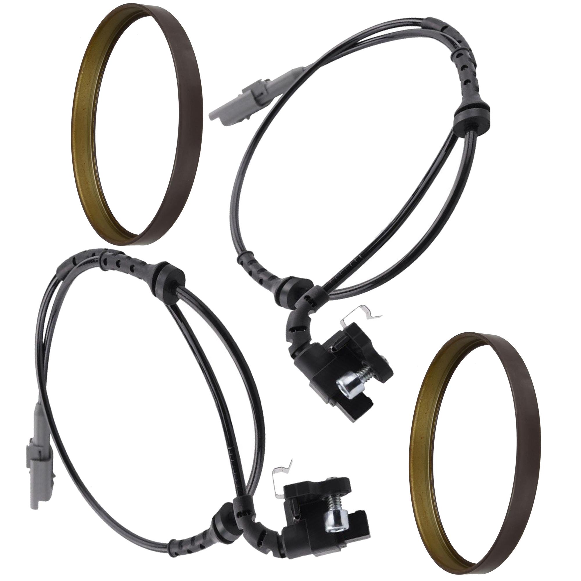 Capteur vitesse de roue Arrière GAUCHE et DROIT + Bague ABS pour Peugeot 3008 PARTSLINE KC02275