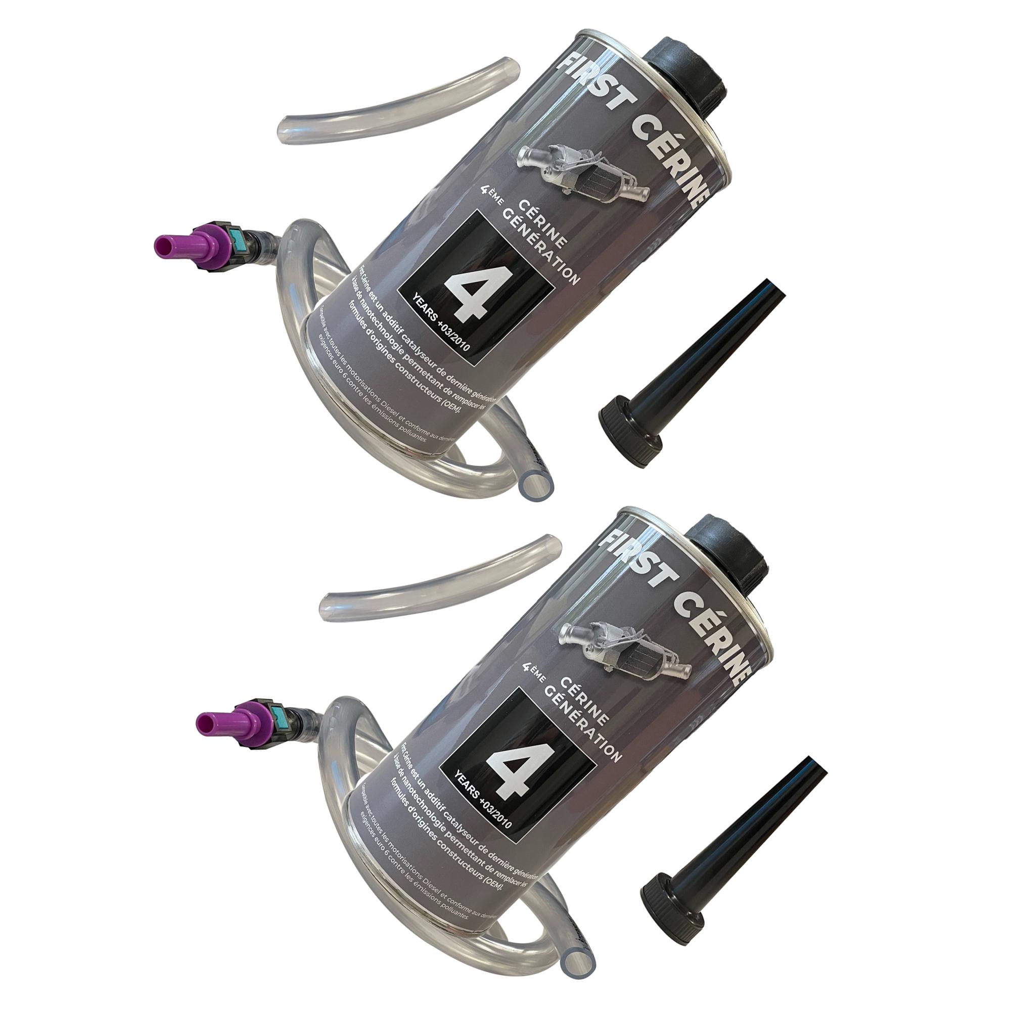 (Lot de 2) Bidon de 1 litre d'additif FAP Cerine NOIR Diesel HDI PARTSLINE KC02291