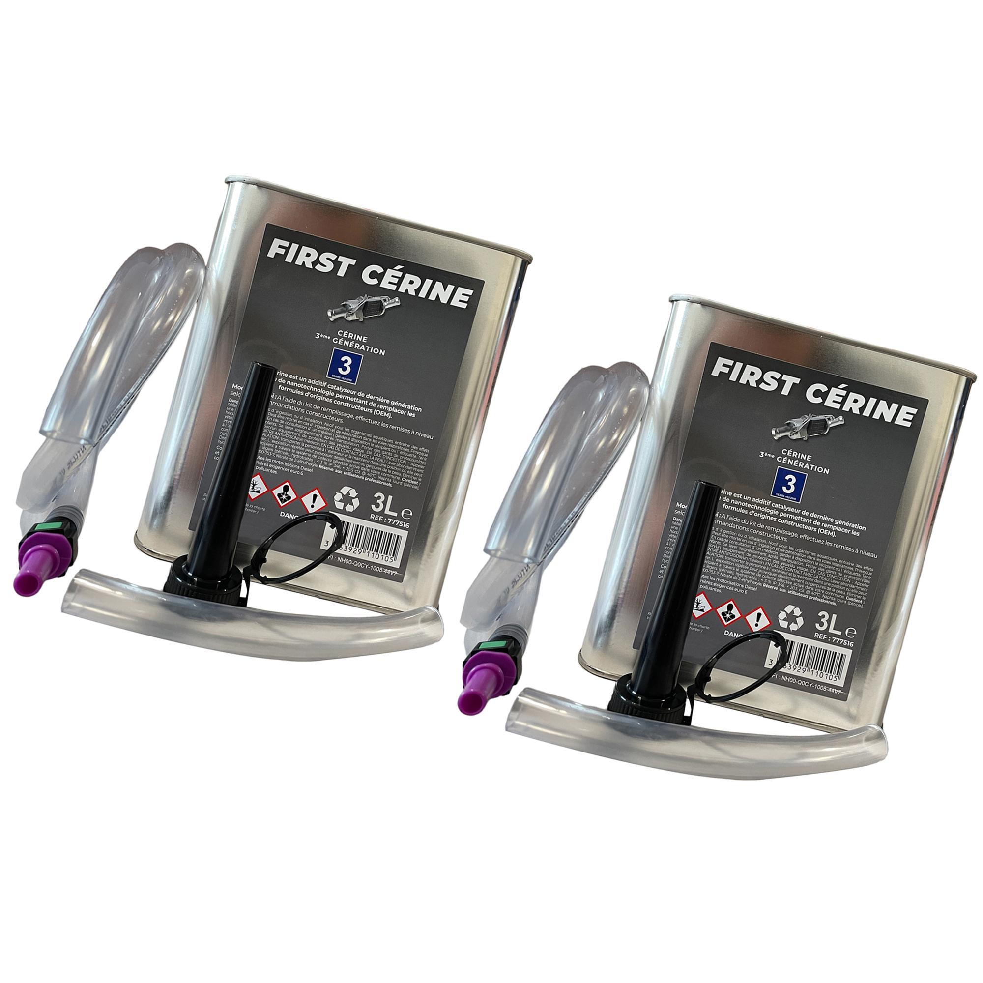 (Lot de 2) Bidon de 3 litres d'additif FAP Cerine BLEU Diesel HDI PARTSLINE KC02295