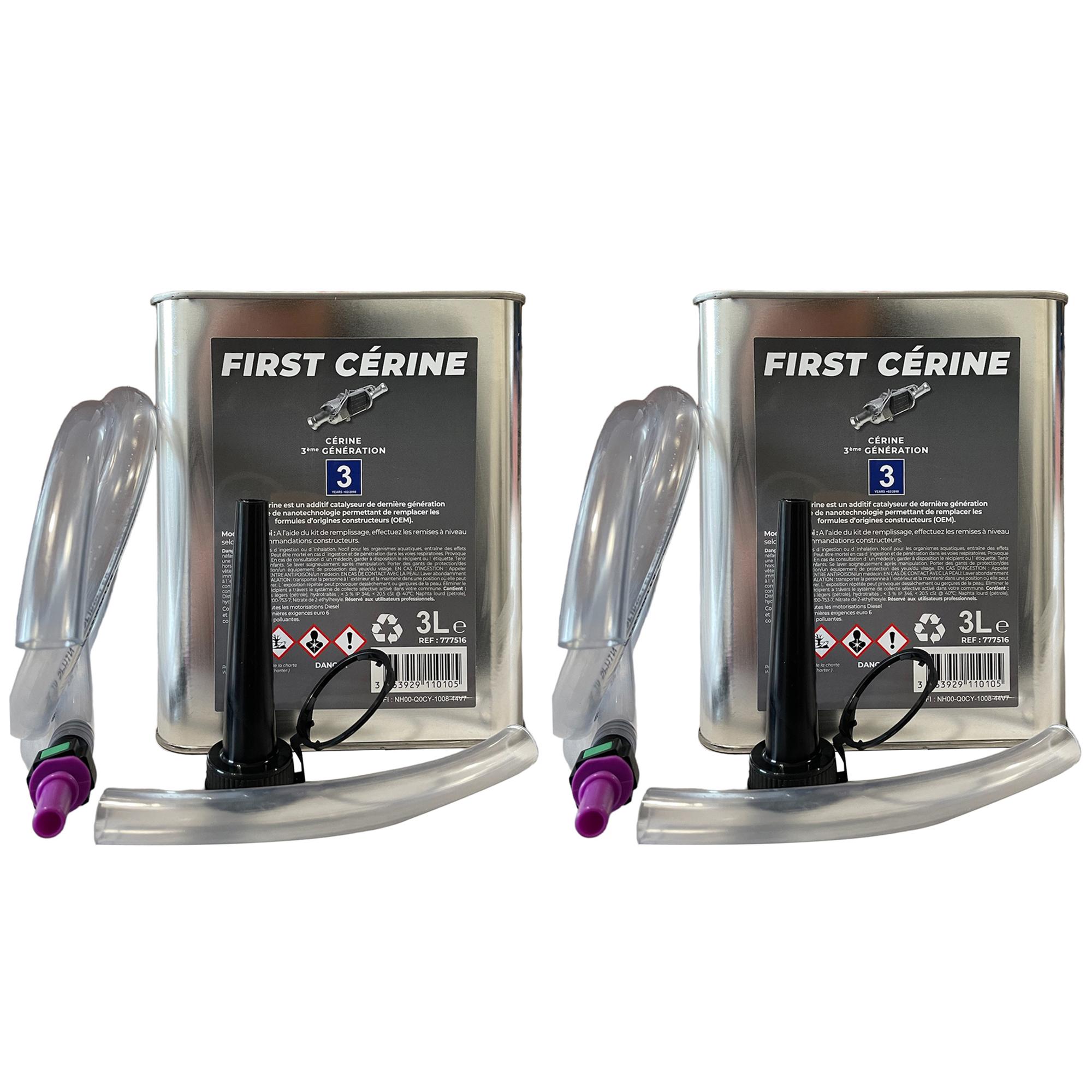 (Lot de 2) Bidon de 3 litres d'additif FAP Cerine BLEU Diesel HDI PARTSLINE KC02295