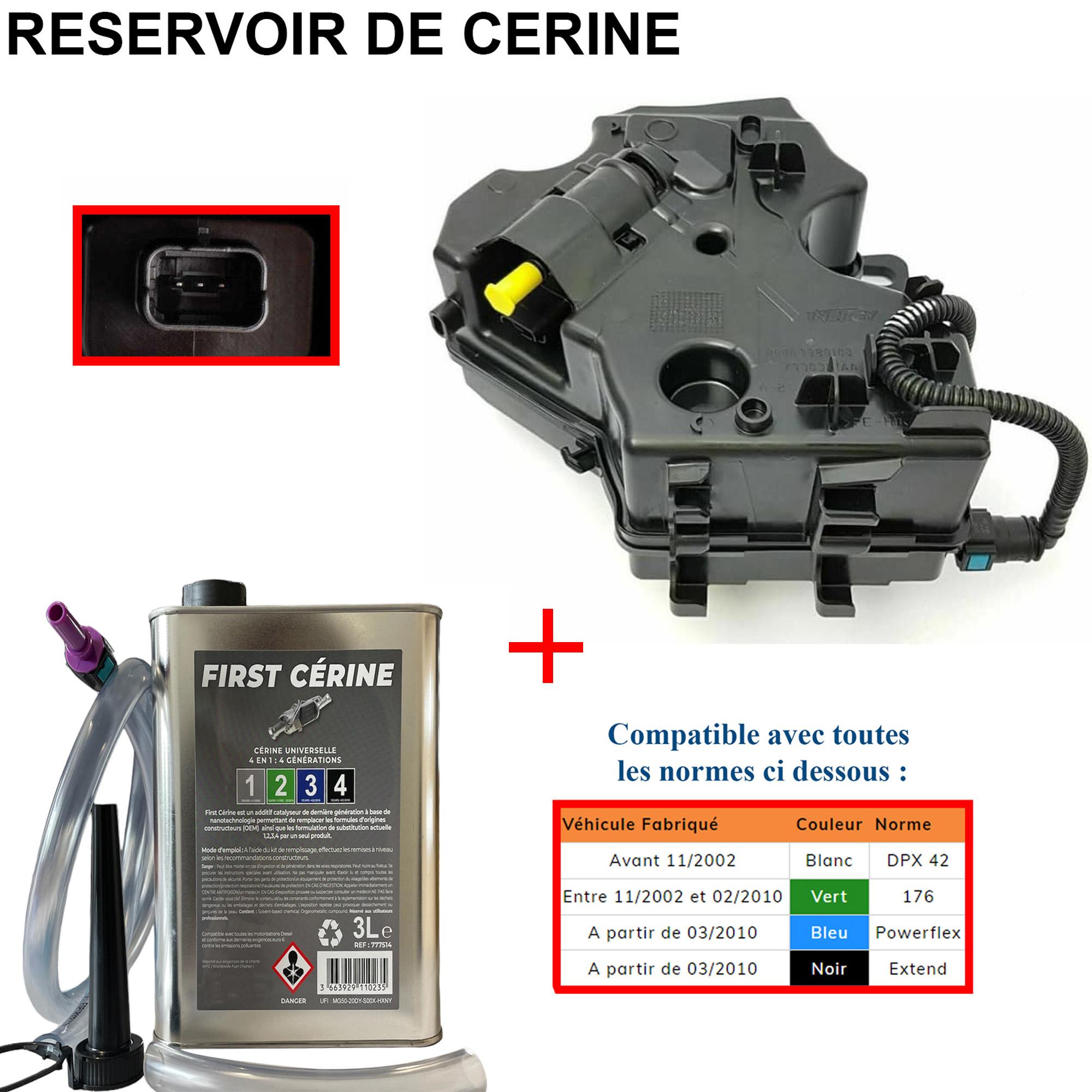 Réservoir d'additif FAP avec pompe doseuse + bidon 3L de cérine universelle PARTSLINE KC02301