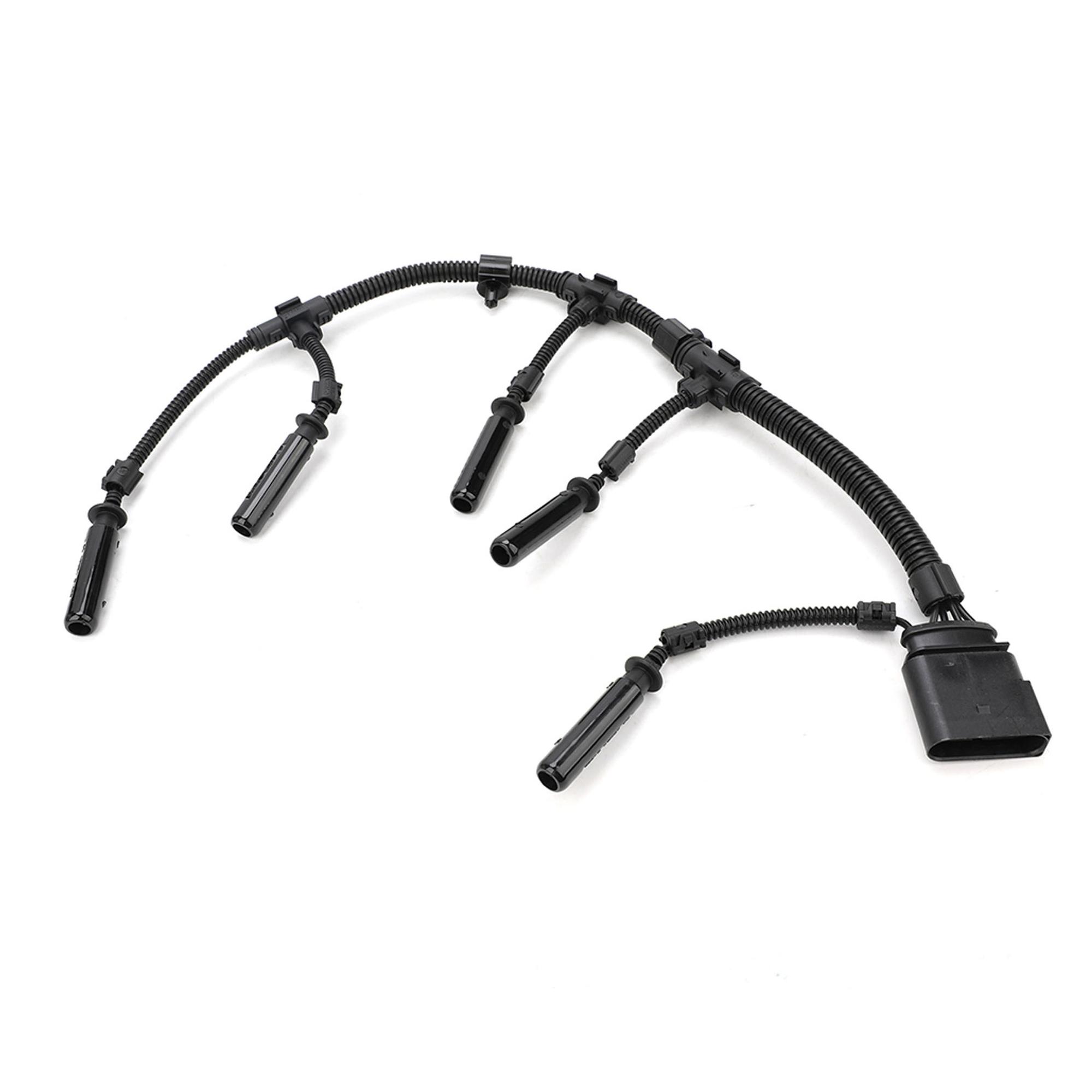 Faisceau de câblage + (lot de 5) bougie de préchauffage pour VW Transporter 5 PARTSLINE KC02346