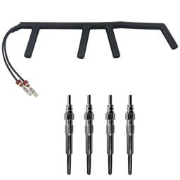 Faisceau de câblage + 4 bougies de préchauffage pour moteurs 1.4 1.7 1.9 Sdi, Tdi PARTSLINE KC02348