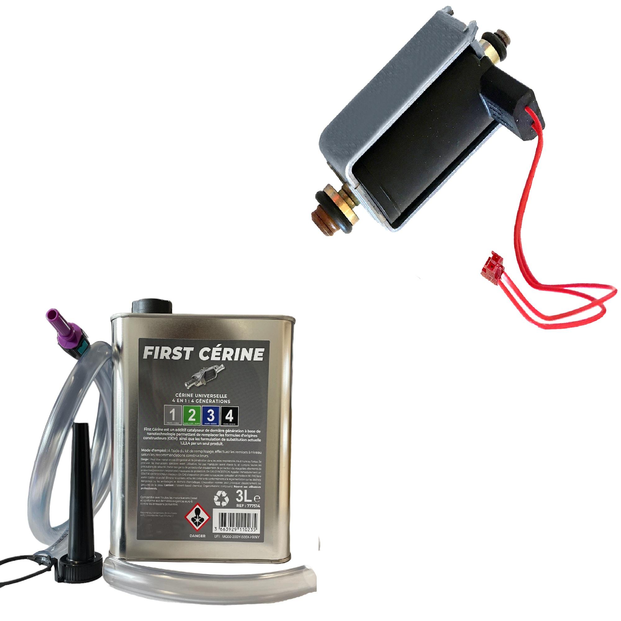 Pompe doseuse + 3 Litres additif FAP du réservoir cérine pour moteur BlueHDi HDi PARTSLINE KC02363