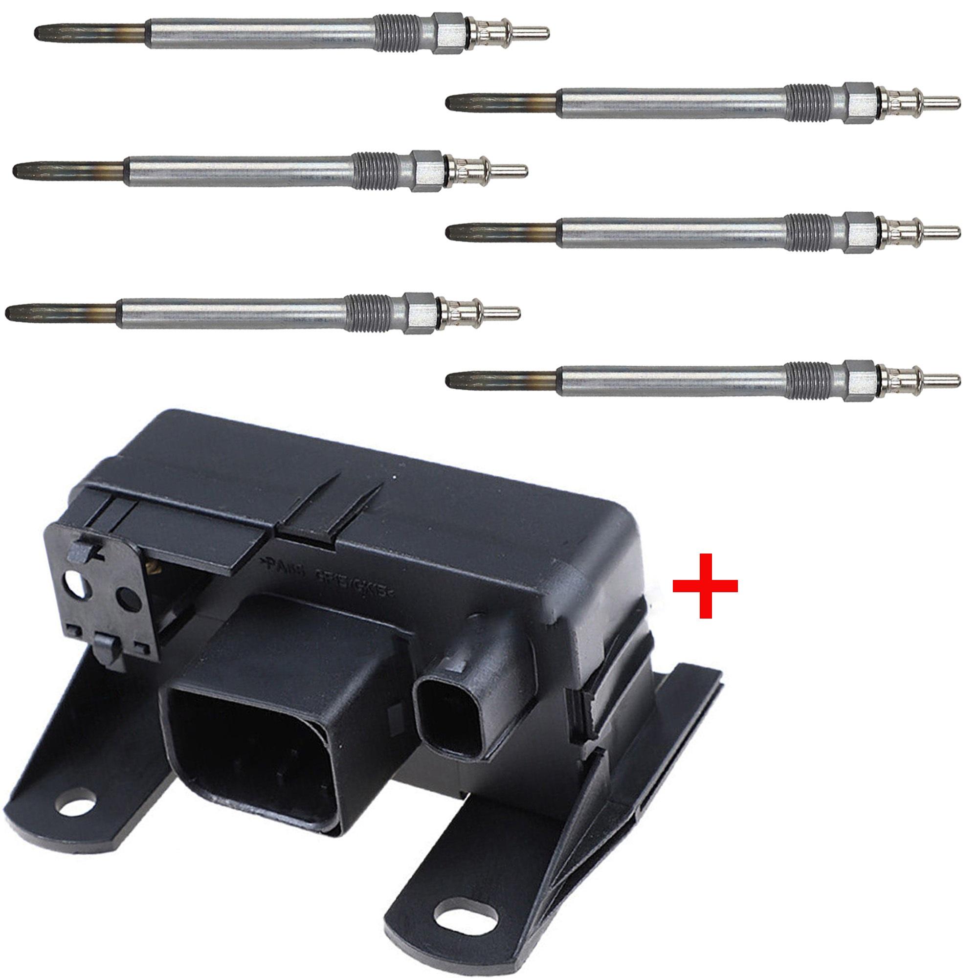 Relai, boîtier de préchauffage avec lot de 6 bougies pour Mercedes moteurs 2.7 L PARTSLINE KC02365
