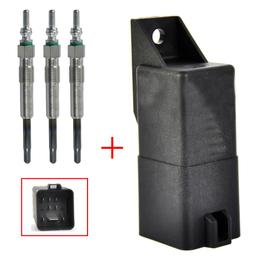 Relai, boîtier de préchauffage + lot de 3 bougies pour Ibiza, Fabia, Polo 1,4 Tdi PARTSLINE KC02368
