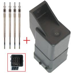 Relai de préchauffage avec lot de 4 bougies pour 3,0 Hdi, Multijet 2,3 D PARTSLINE KC02370