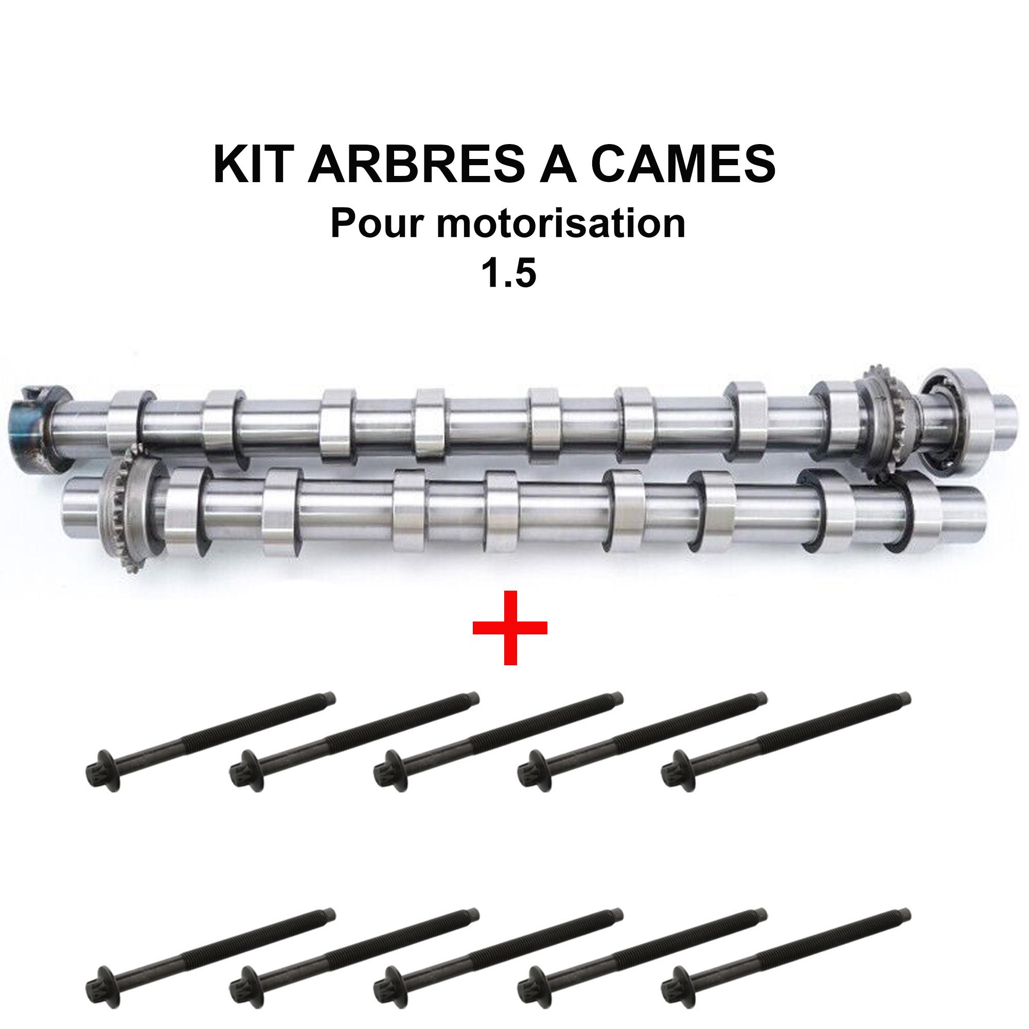 Kit arbre à cames échappement et admission + vis culasse pour 1,5 Blue-Hdi DV5R PARTSLINE KC02418
