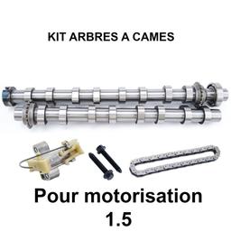 Kit de 2 arbre à cames + kit chaîne de distribution pour 1,5 Blue-Hdi DV5R 7mm PARTSLINE KC02419
