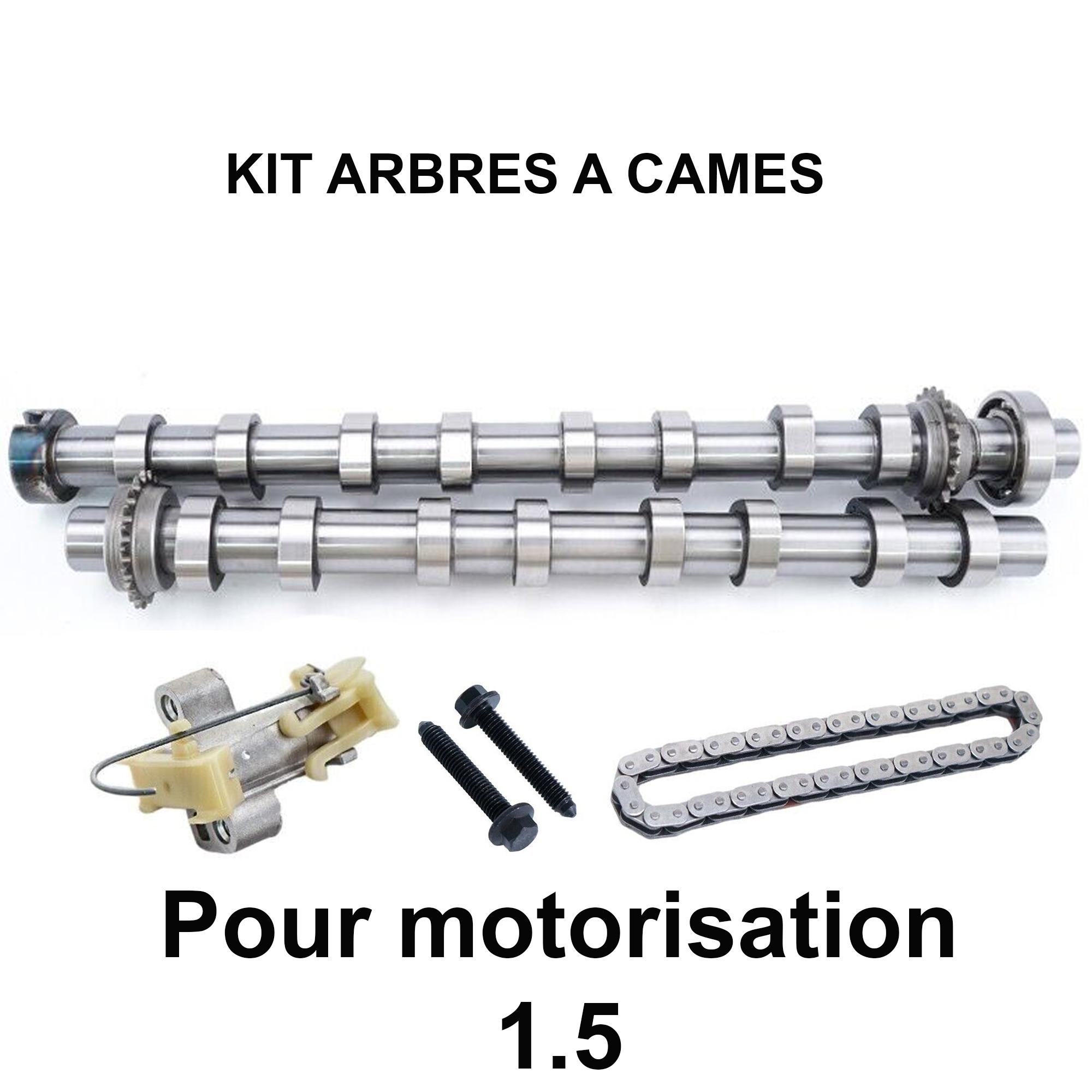 Kit de 2 arbre à cames + kit chaîne de distribution pour 1,5 Blue-Hdi DV5R 7mm PARTSLINE KC02419