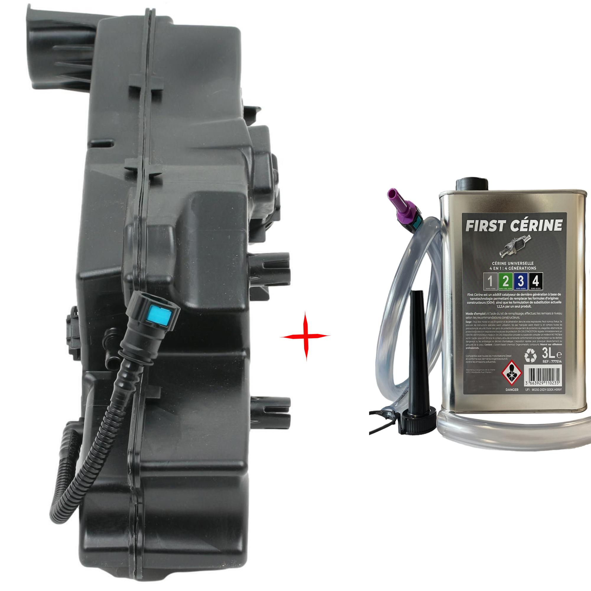 Réservoir d'additif FAP + bidon 3L cérine pour Berlingo, Partner, 1.5 1.6 BlueHDI PARTSLINE KC02445