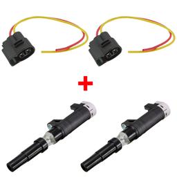 (Lot de 2) Bobine d'allumage avec kit réparation faisceau électrique PARTSLINE KC02459