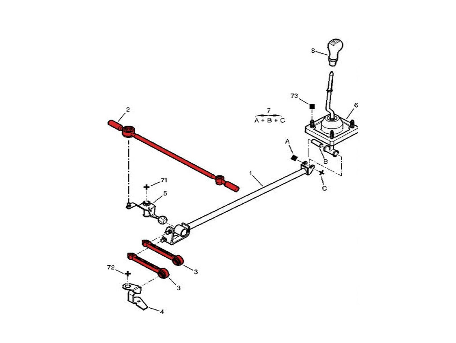 Kit biellettes tringlerie boîte de vitesses pour 206 Berlingo Partner Xsara PARTSLINE KC02482