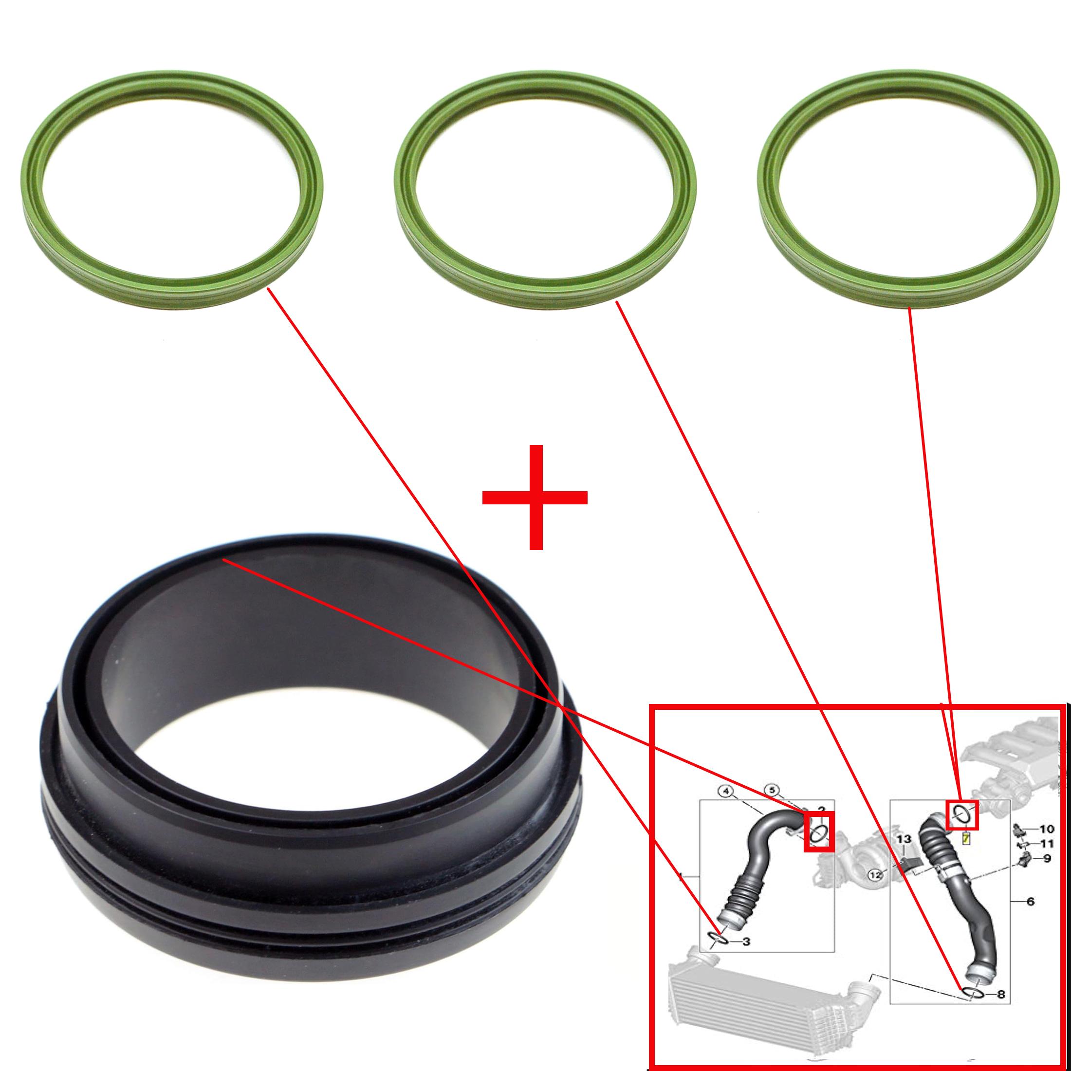 Kit joints turbo pour BMW Serie 3 5 X3 X5 3.0d PARTSLINE KC02494