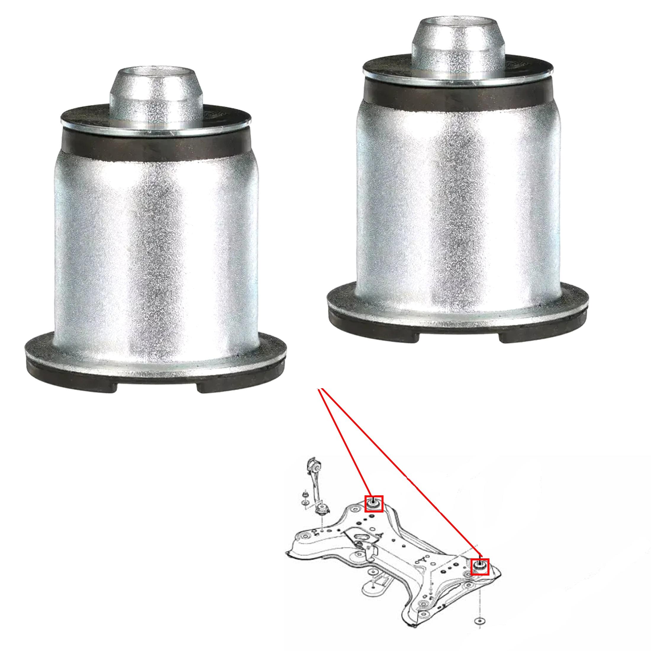 Lot 2 Silentbloc berceau moteur arrière pour Trafic Vivaro 1.9 2.0 2.5 dCi PARTSLINE KC02502
